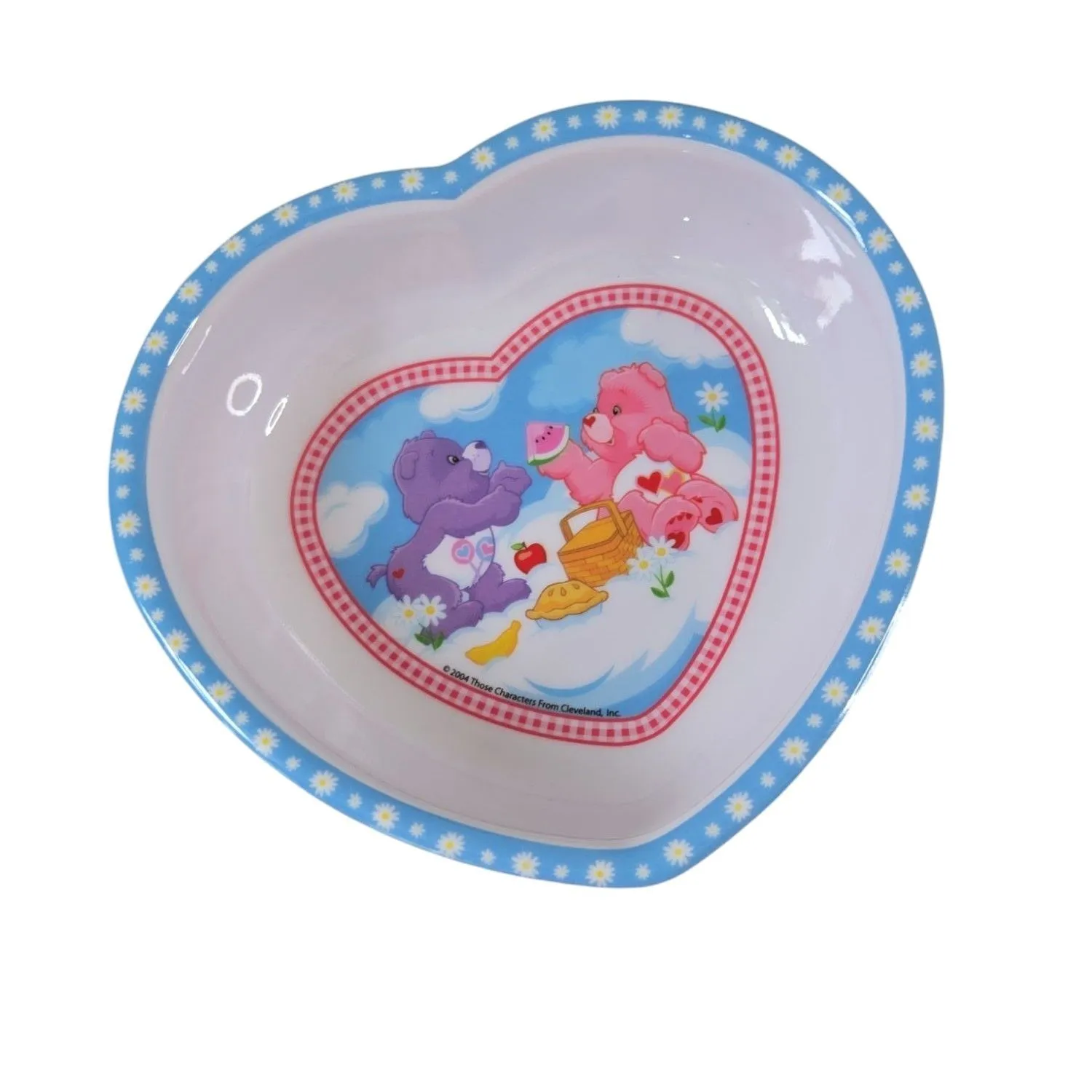 Product image for #57 2004 Melamine Care Bear Heart Bowl