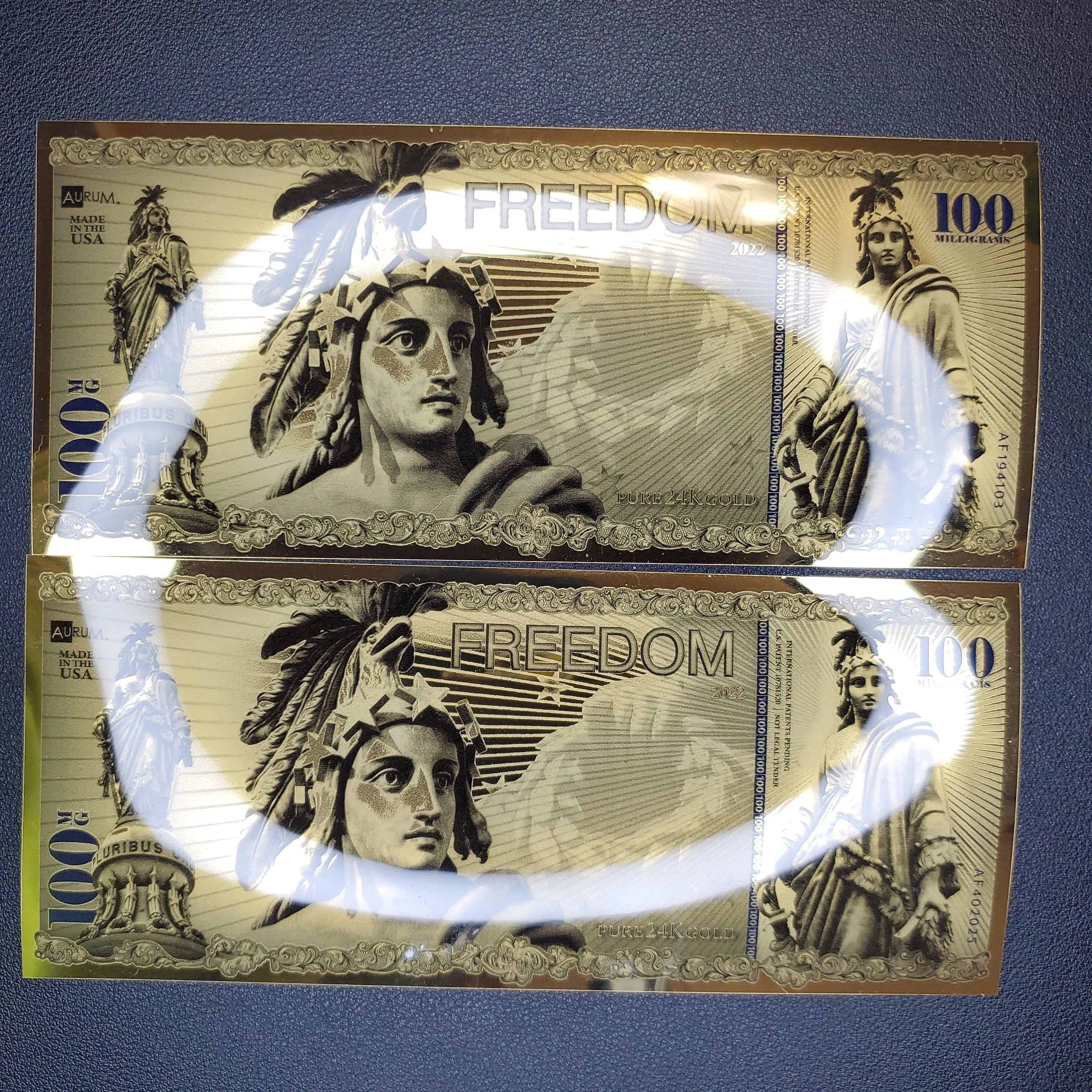 Product image for 2 aurum freedom goldbacks 