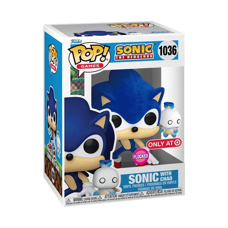 Product image for Sonic with hero Chao #1036 Flocked