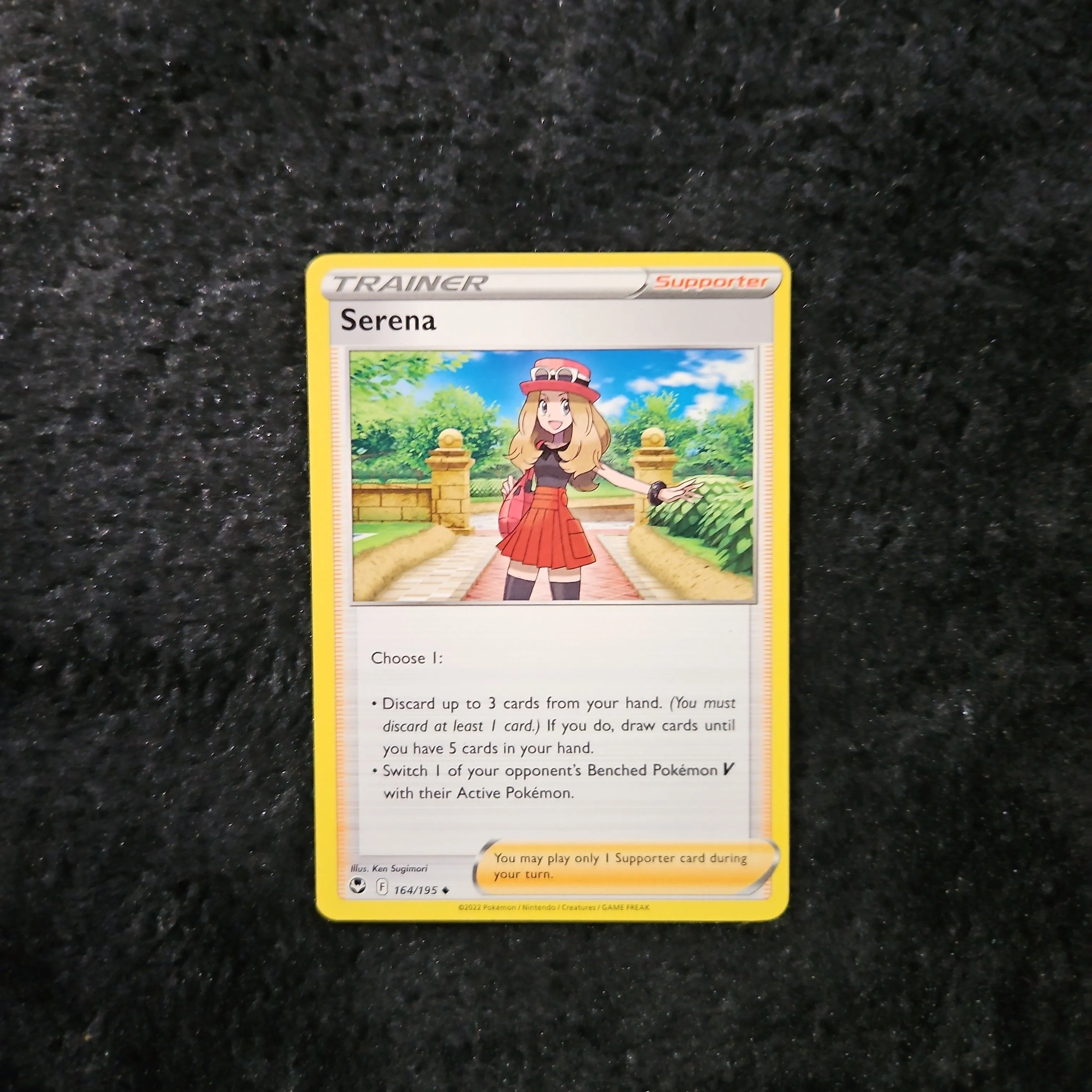Pokemon TCG Silver Tempest 164/195 Serena Rev Holo Card