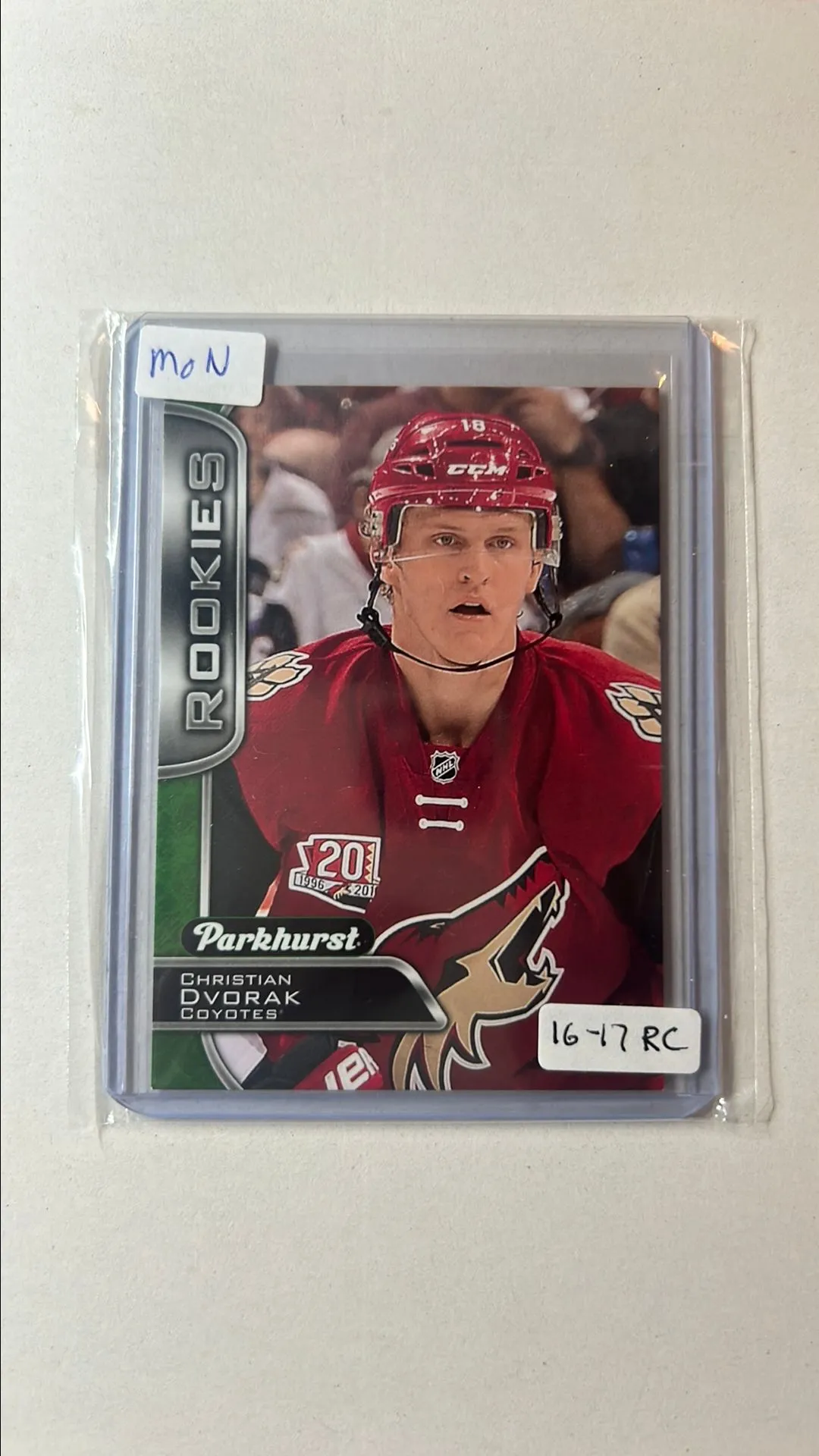 Product image for CHRISTIAN DVORAK Montreal Canadiens 16-17 ROOKIE PARKHURST