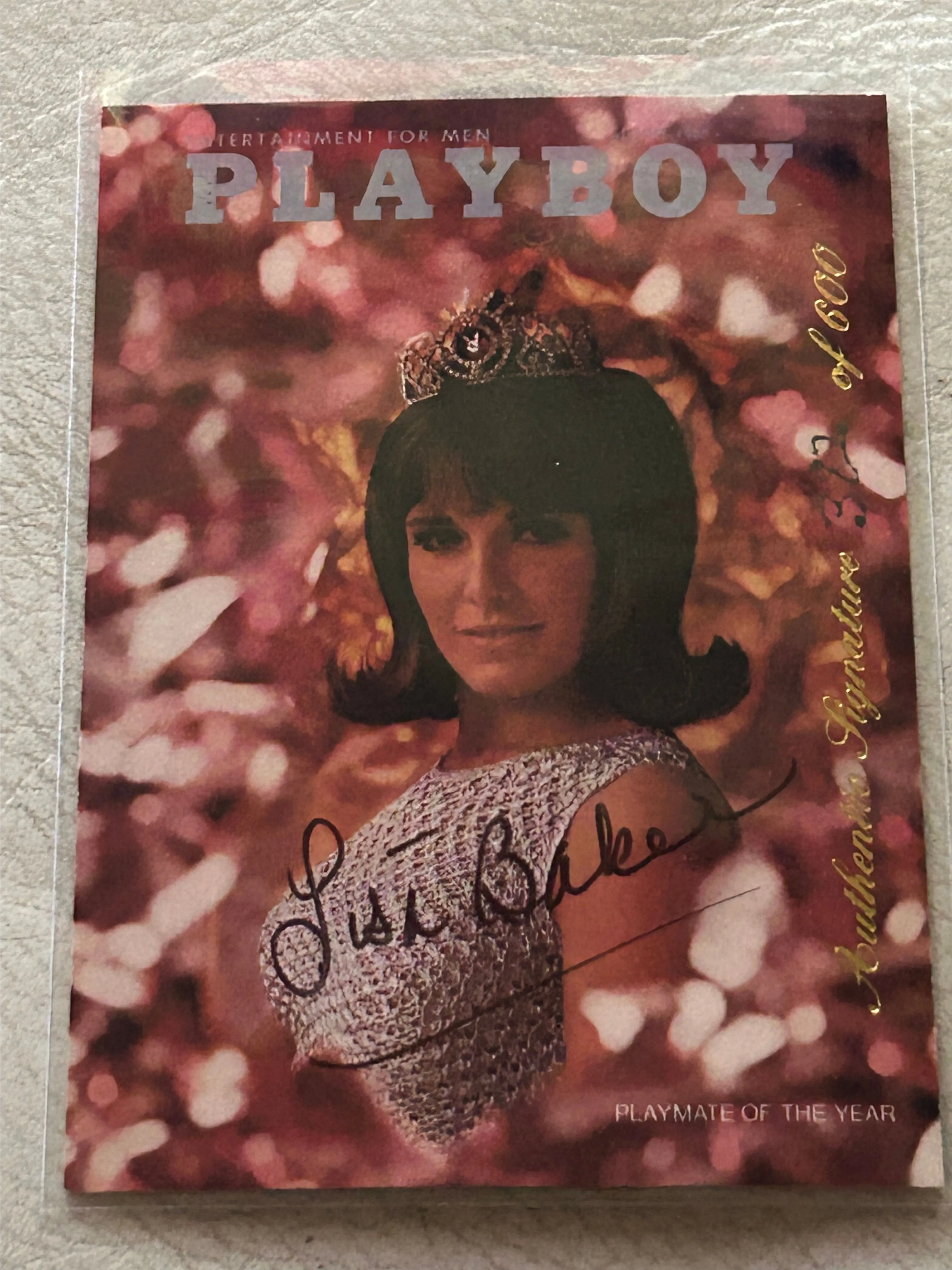 Product image for 0. $35 - Lisa Baker - PMOY GOLD STAMP - Signed Card