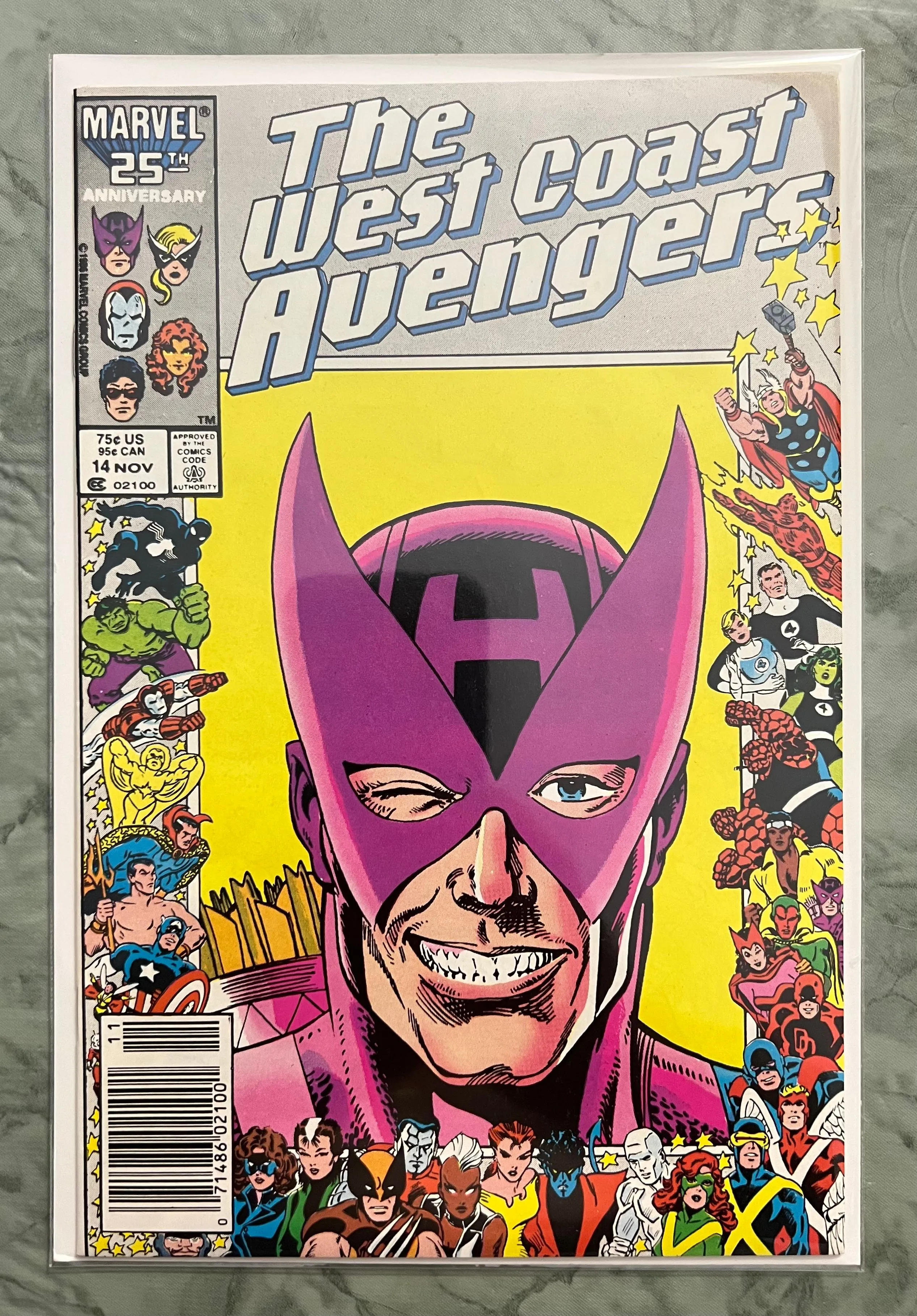 Product image for WEST COAST AVENGERS 14 HAWKEYE FRAME COVER