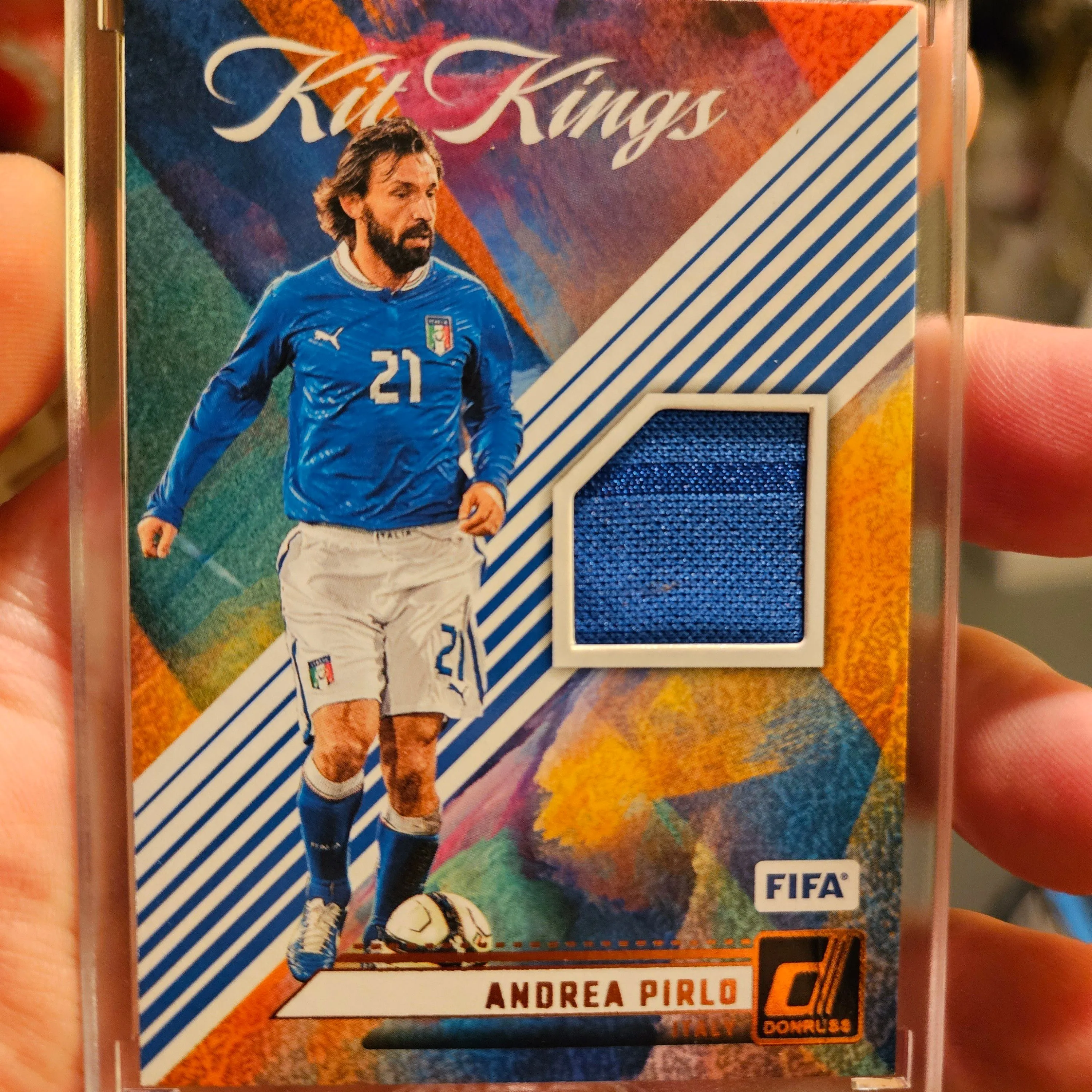Product image for 2024-25 Donruss Andrea Pirlo KIT KINGS GAME-USED JERSEY PATCH SP🔥FIFA🔥Italia🔥