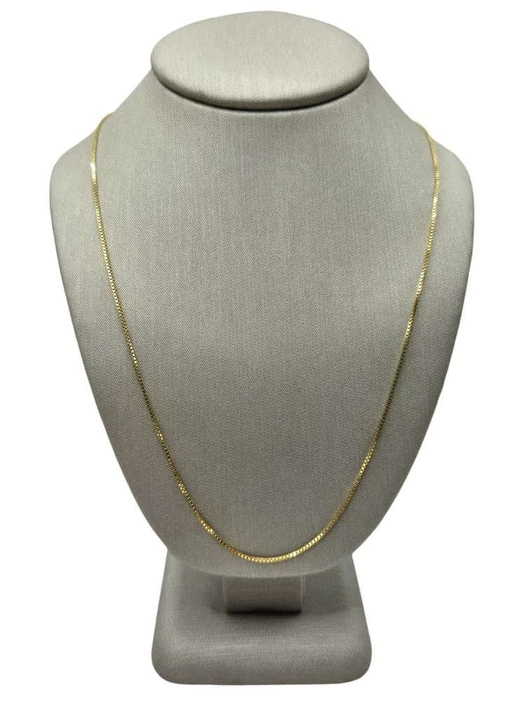 Product image for 14K Yellow Gold Box Chain 20.5" 1.9grams