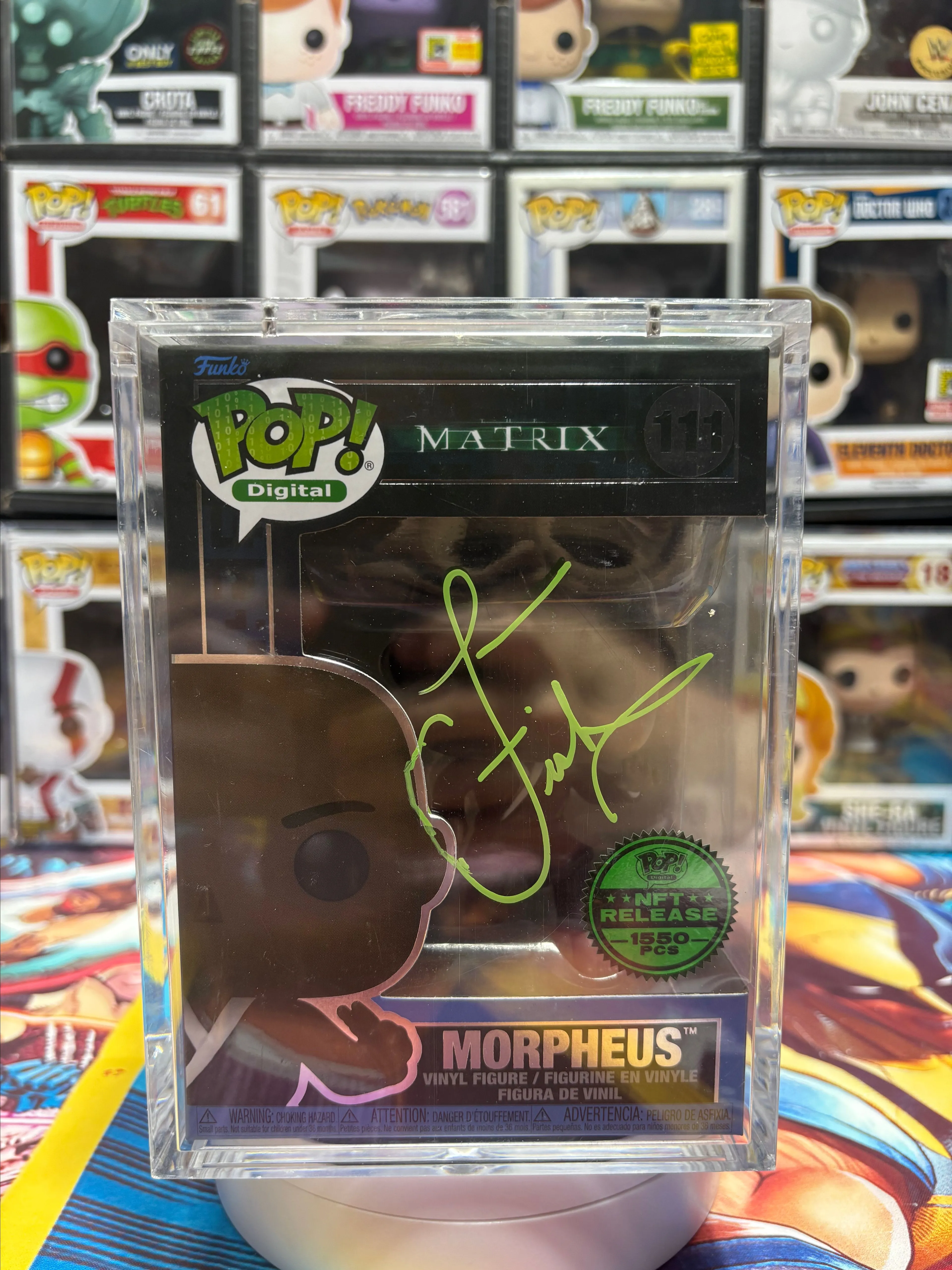 Product image for Morpheus nft 111 signed by Lawrence fishburne