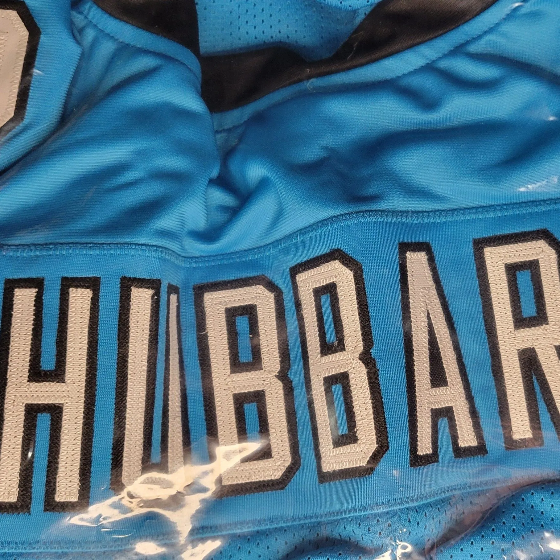 Product image for Chuba Hubbard Autographed Custom Jersey