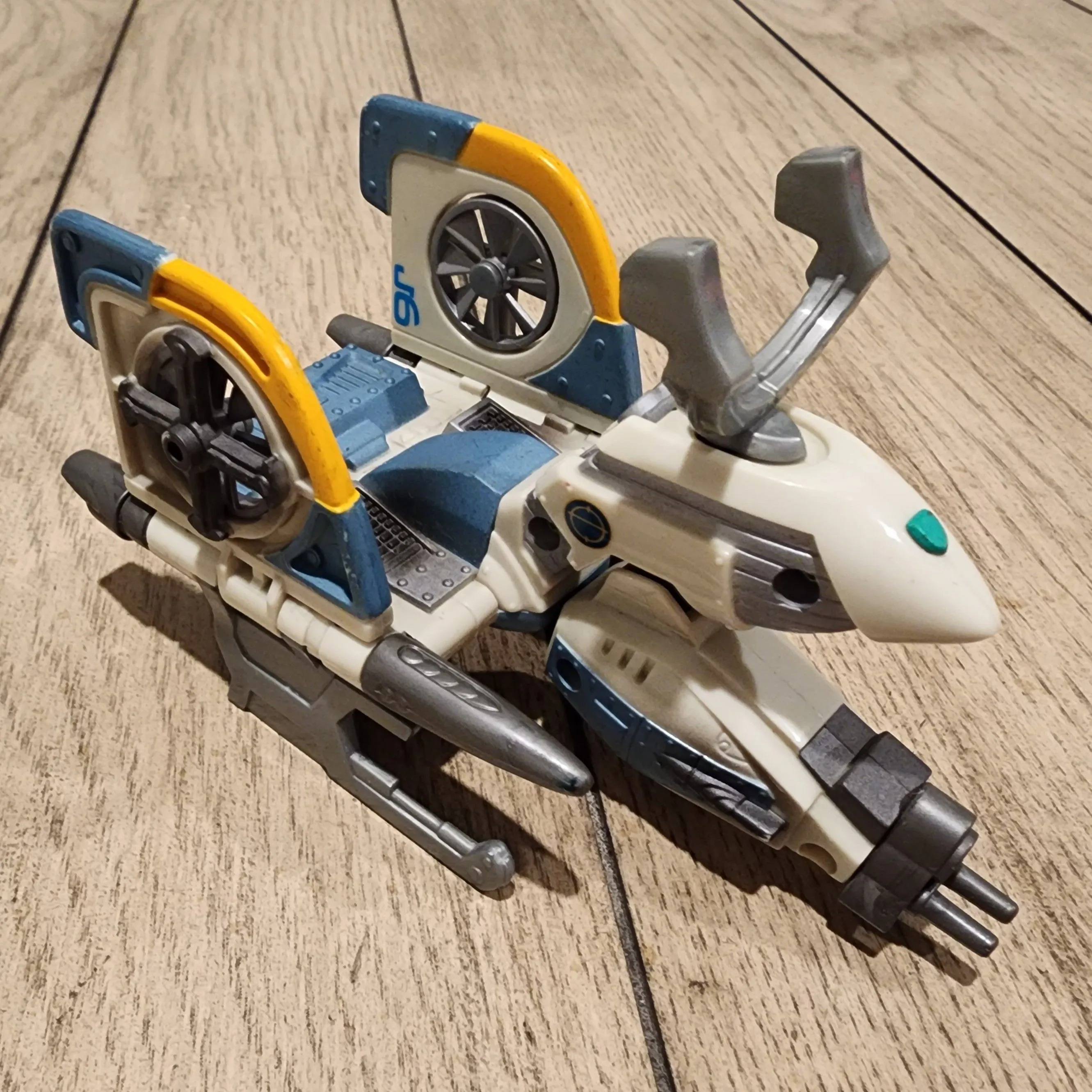Product image for Vintage 1999 Bandai Xyber 9 New Dawn Jack's Jumper Aircraft Ship Vehicle Toy