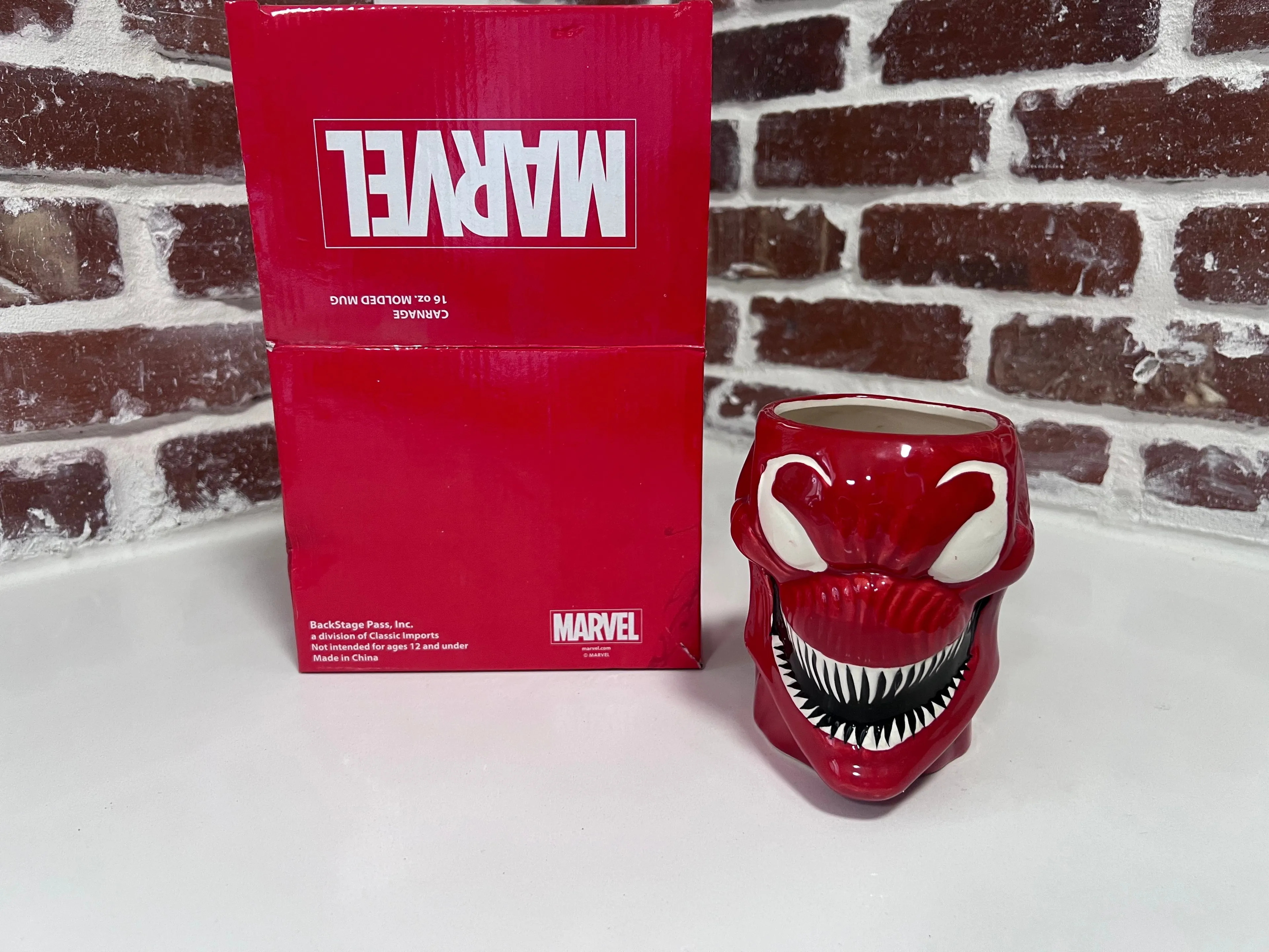 Product image for Marvel Carnage 2015 Molded 16oz Red Coffee Mug Cup