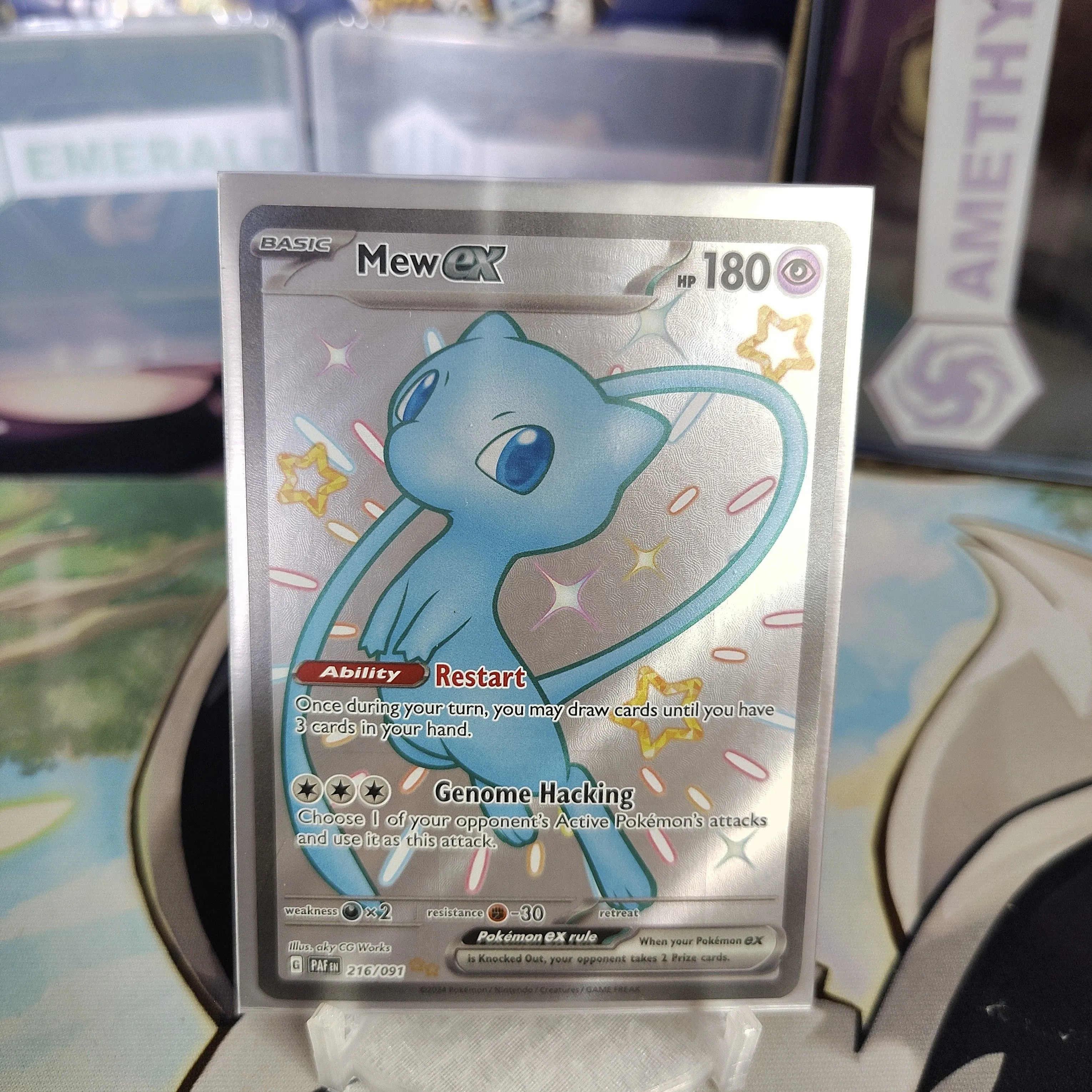 Mew ex Pokemon Paldean Fates Shiny Ultra Rare 216/091 Pokemon Paldean Fates  Shiny Ultra Rare 216/  Whatnot: Shop, Sell, Connect