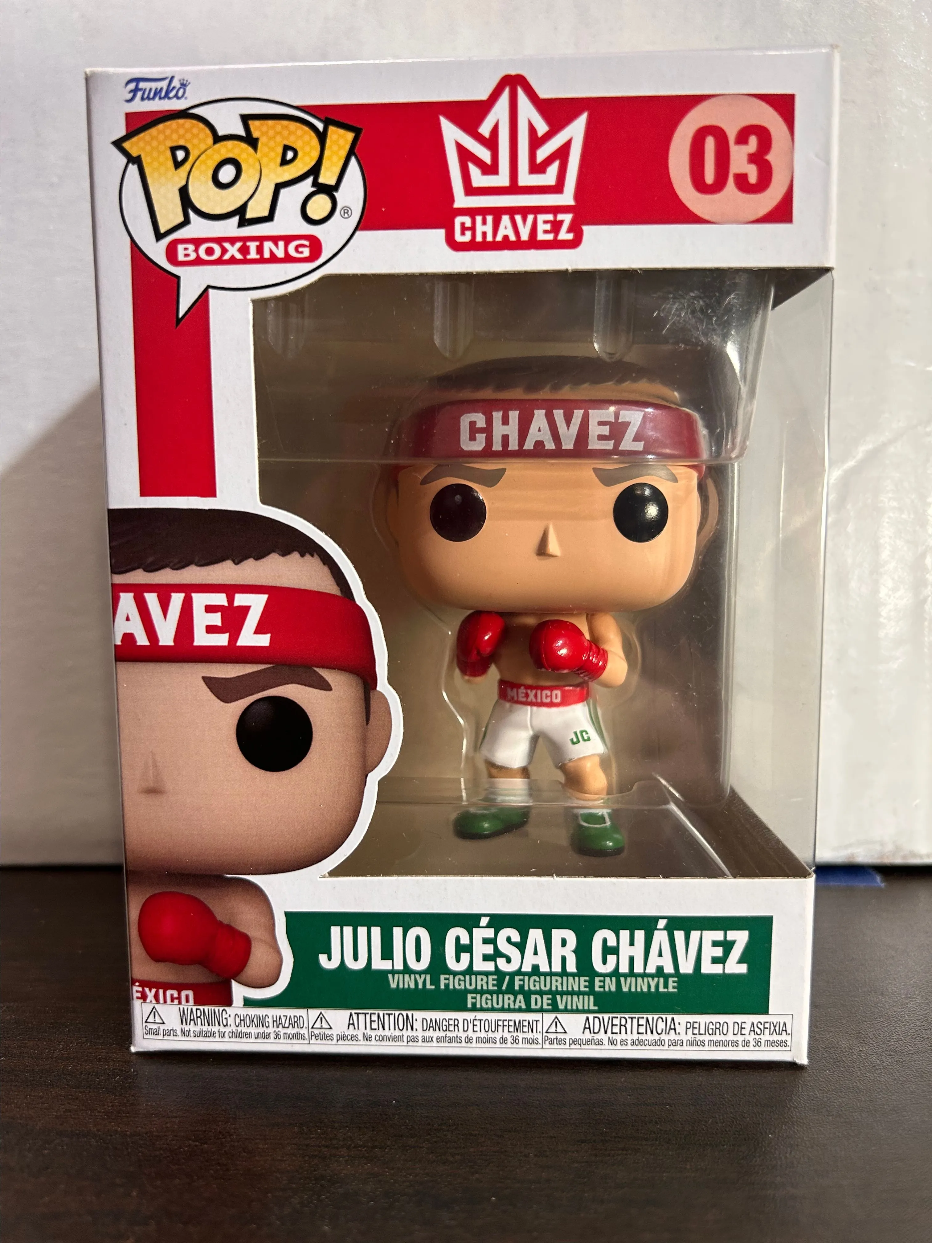 Product image for Julio Cesar Chavez Boxing Vaulted Funko Pop 03 With Protector