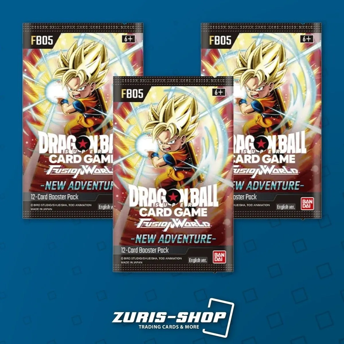 Product image for 3x Booster Dragon Ball FB05 englisch 