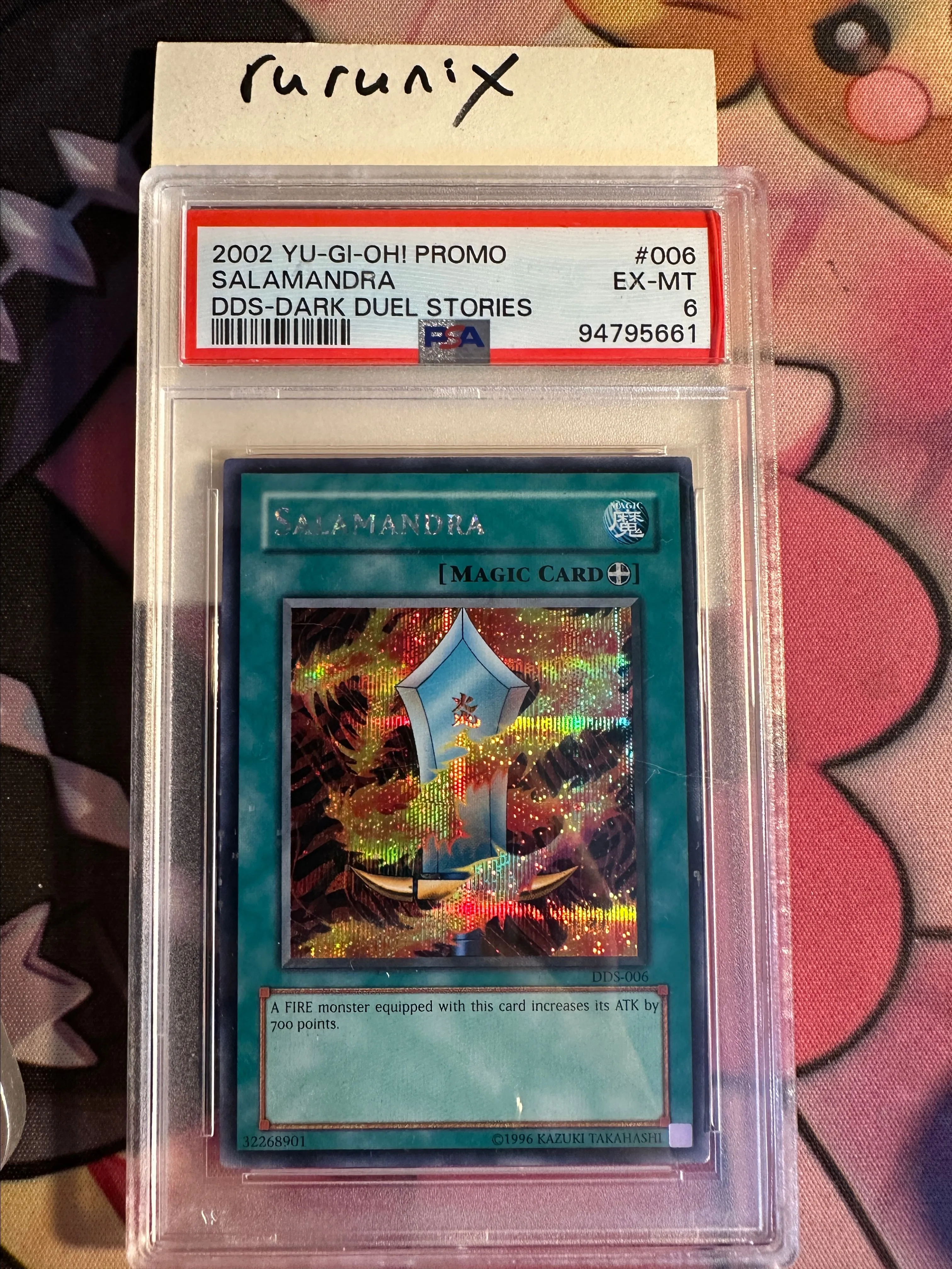 Yugioh PSA 6 Salamandra DDS-006 Dark Duel Stories Prismatic Secret Rare -  Yu-Gi-Oh! Video Game Promotional Cards (VDP)  Whatnot: Shop, Sell, Connect