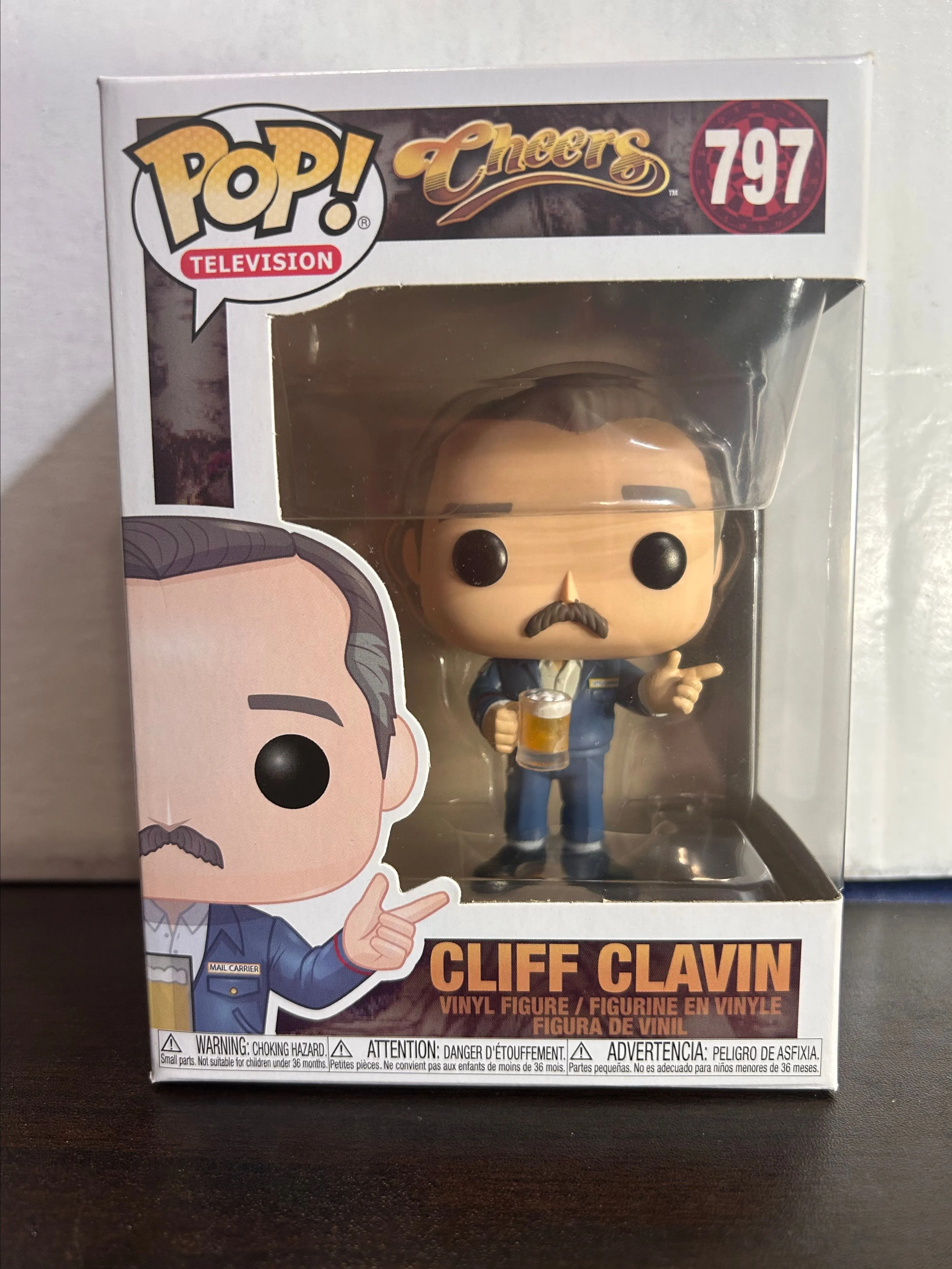 Product image for Cliff Clavin Cheers Television Vaulted Funko Pop 797 With Protector