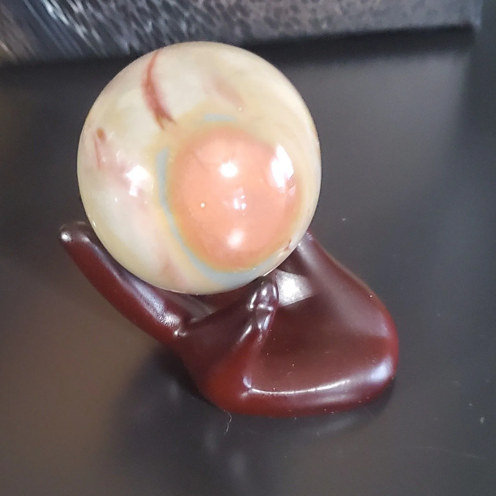 Product image for Polychrome Jasper Sphere with Sphere Holder 1