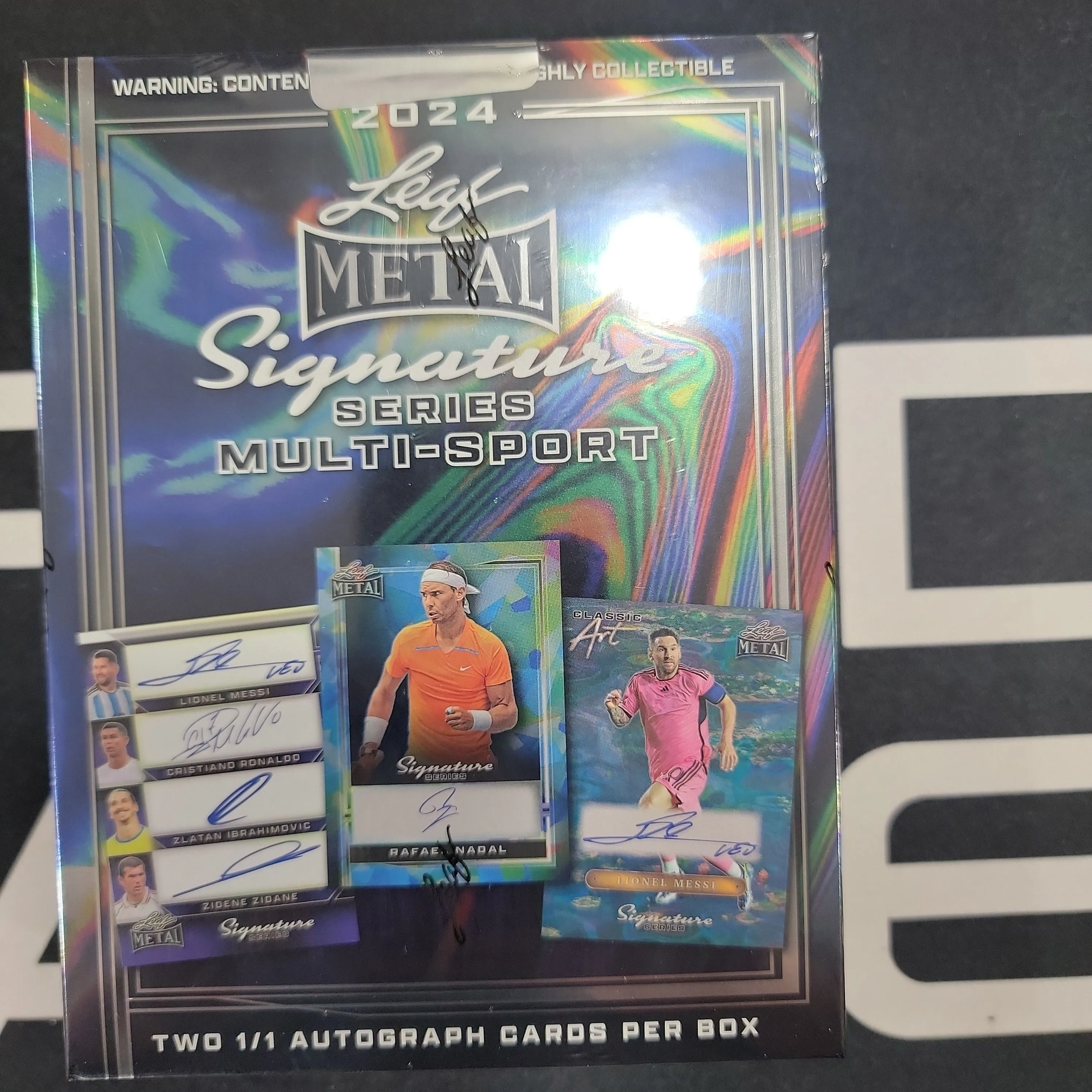 Product image for 1X- 2024 Leaf Metal Signature Series Multi-Sport Hobby Box (2X 1/1 Autos Per Box)