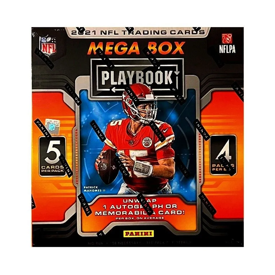 Product image for 2021 NFL Playbook Mega Box "Orange Parallels" 