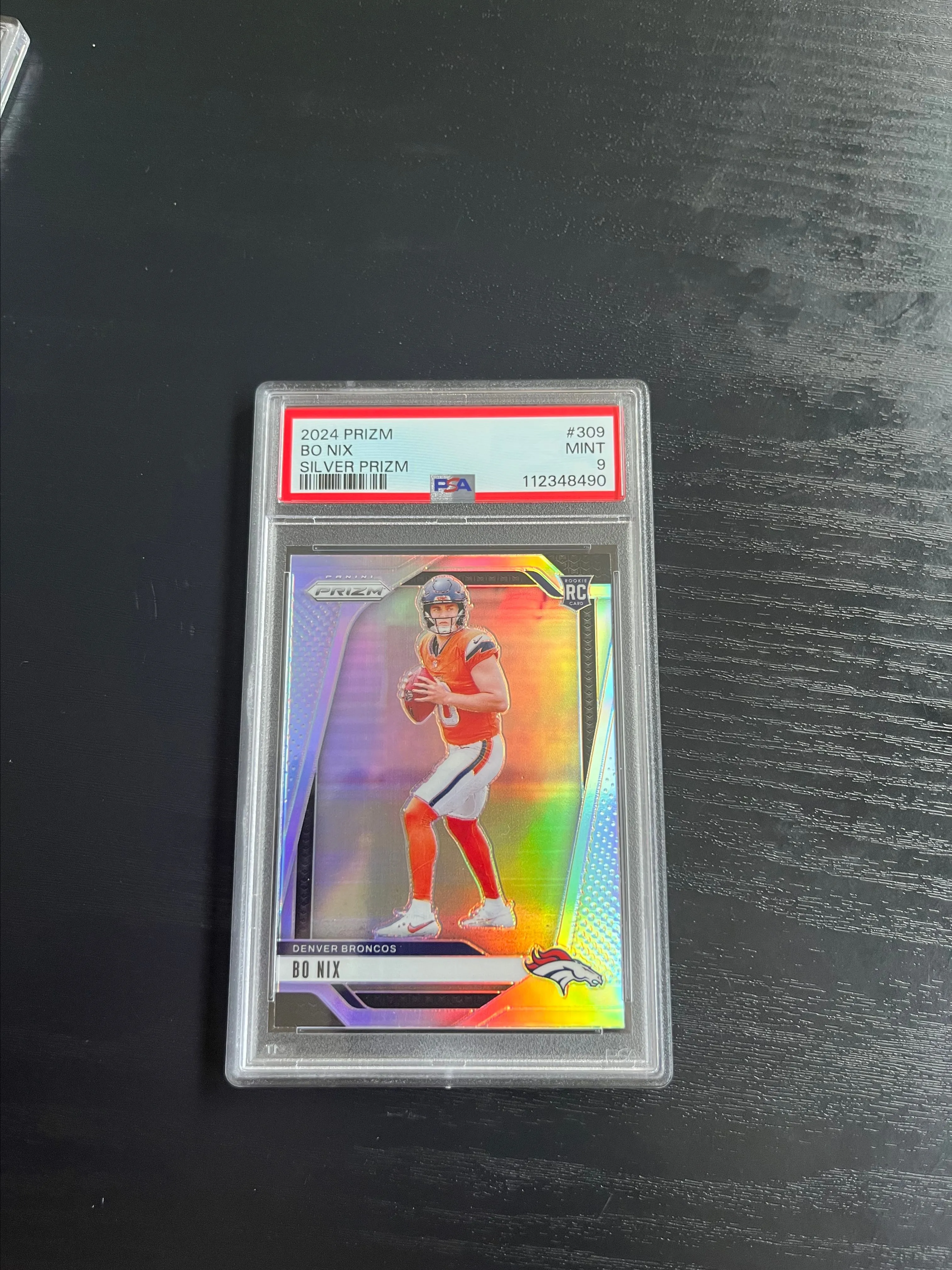 Product image for Bo nix Silver prizm PSA 9