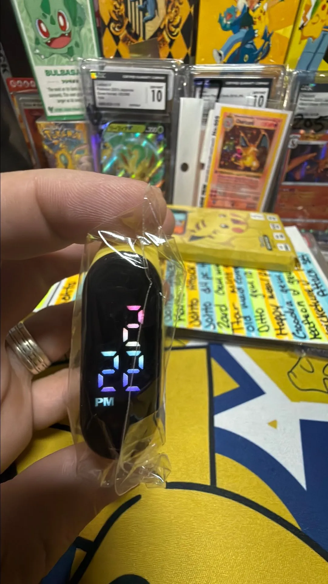 Product image for Yellow Digital Pikachu watch