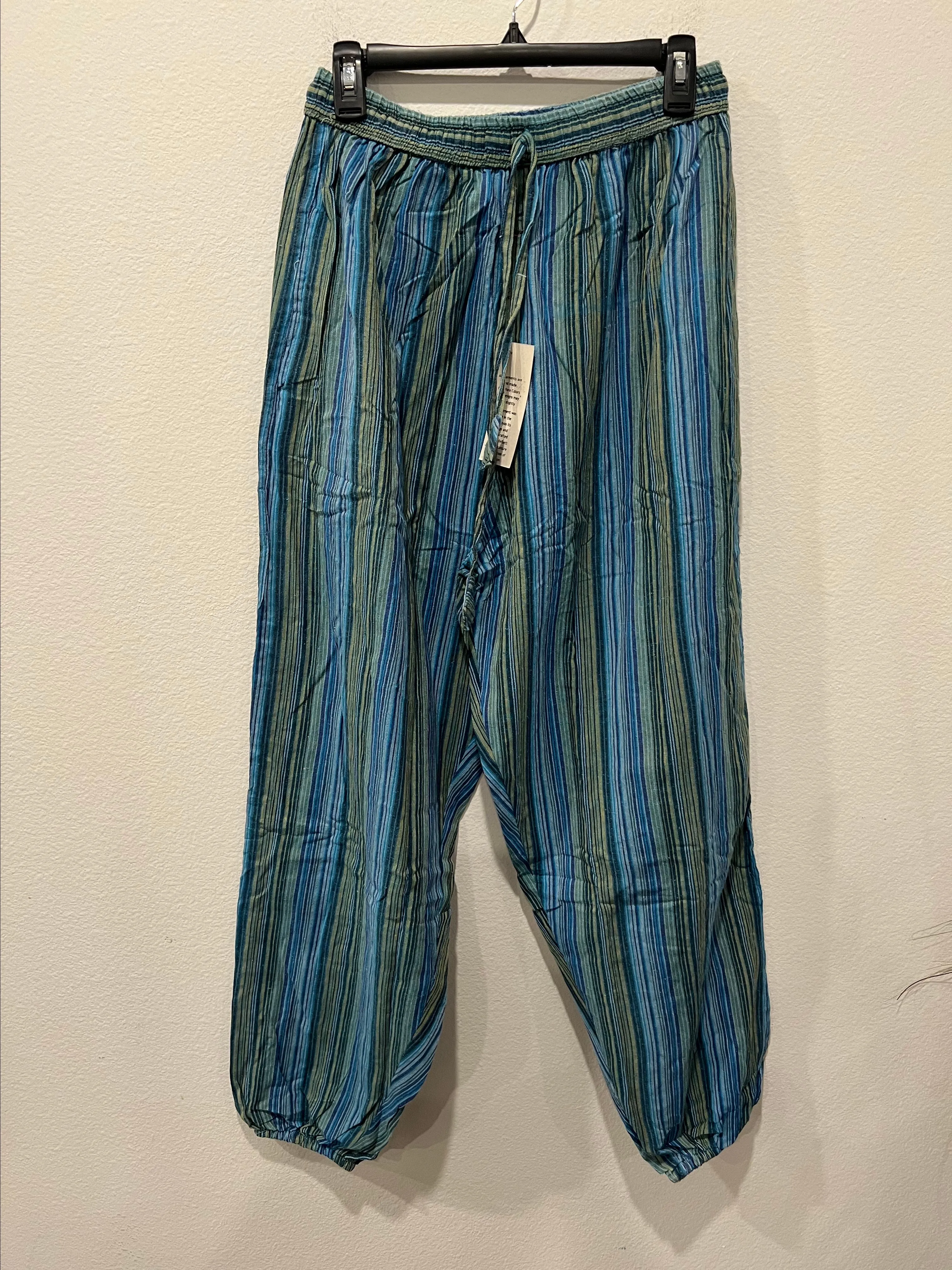 Product image for Striped Blue and Green Pants by Kathmandu One Size Fits S-L