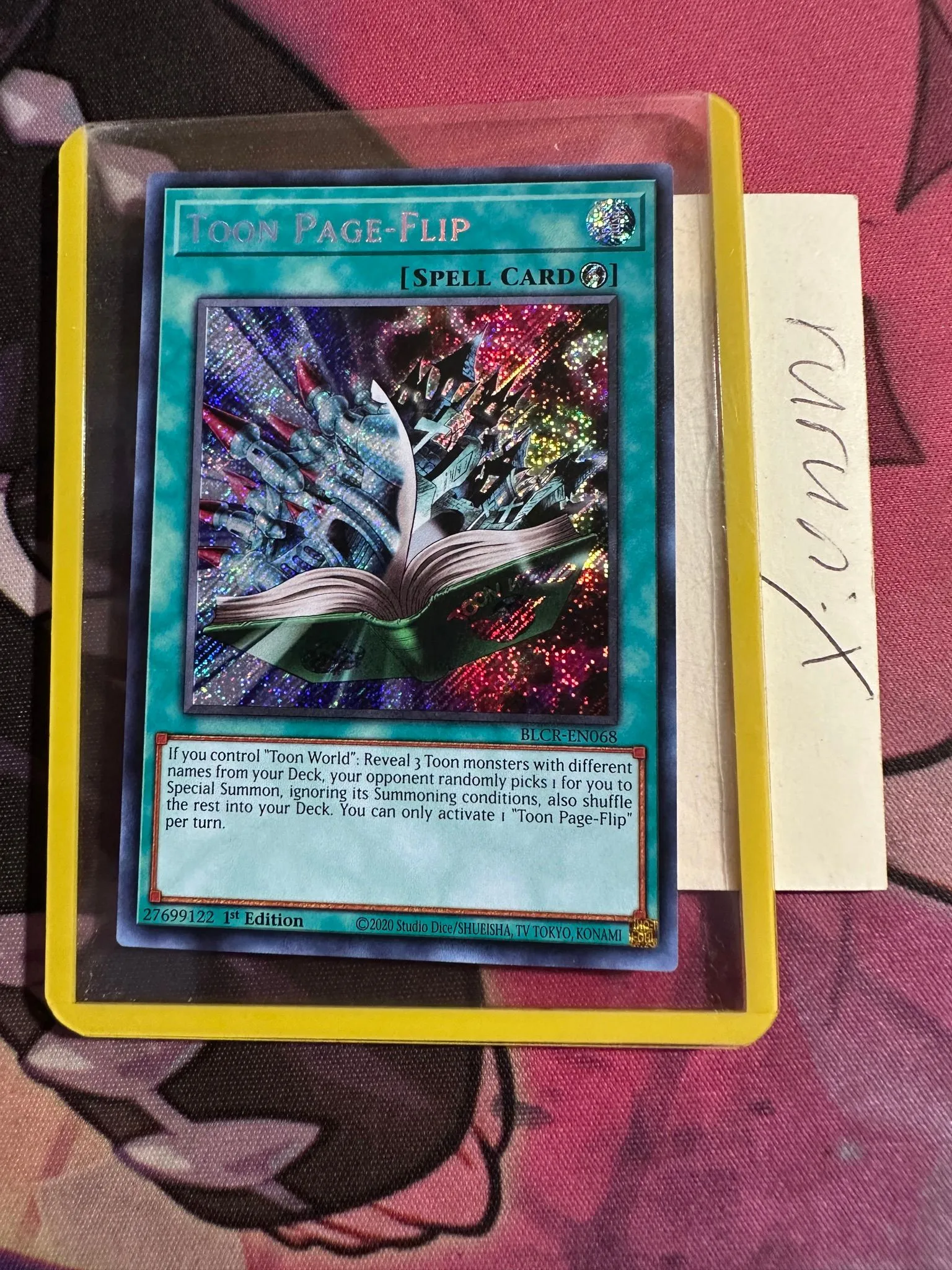 Yugioh Toon Page-Flip BLCR-EN068 Secret Rare Battles of Legend: Crystal  Revenge (BLCR)  Whatnot: Shop, Sell, Connect