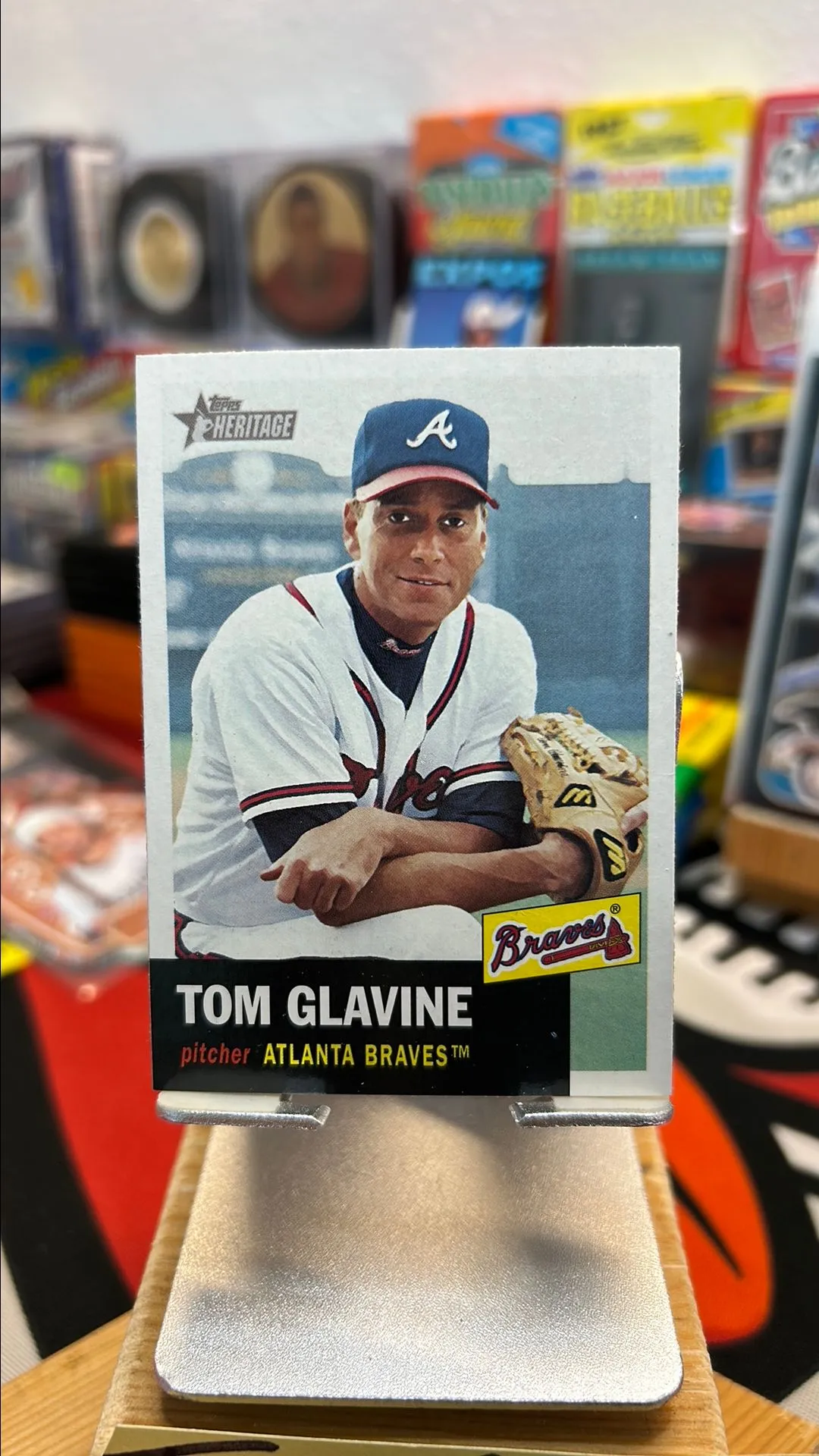 Product image for 2002 Topps Heritage Tom Glavine Atlanta Braves #17