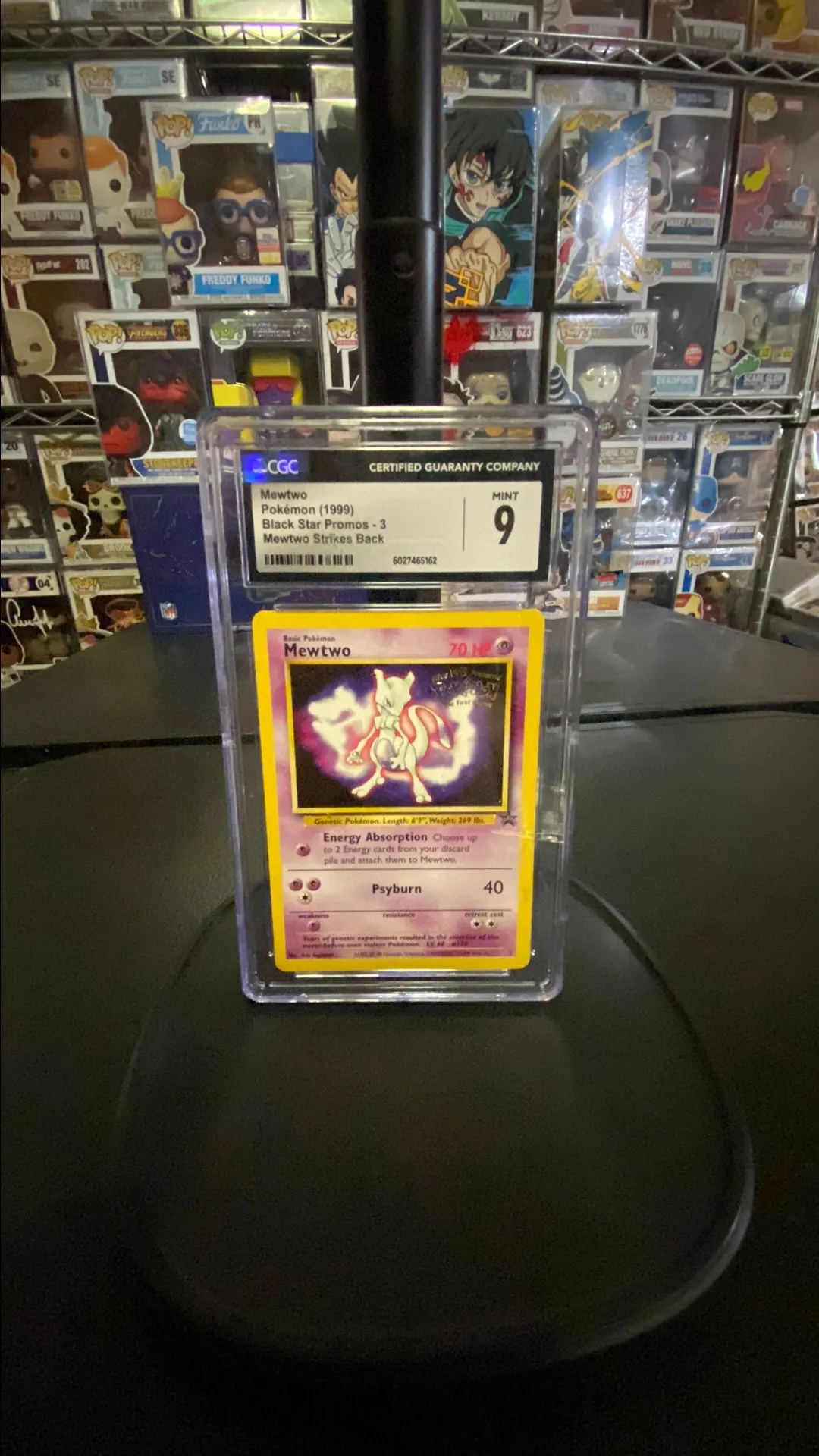 Product image for Mewtwo 1999 black star promo