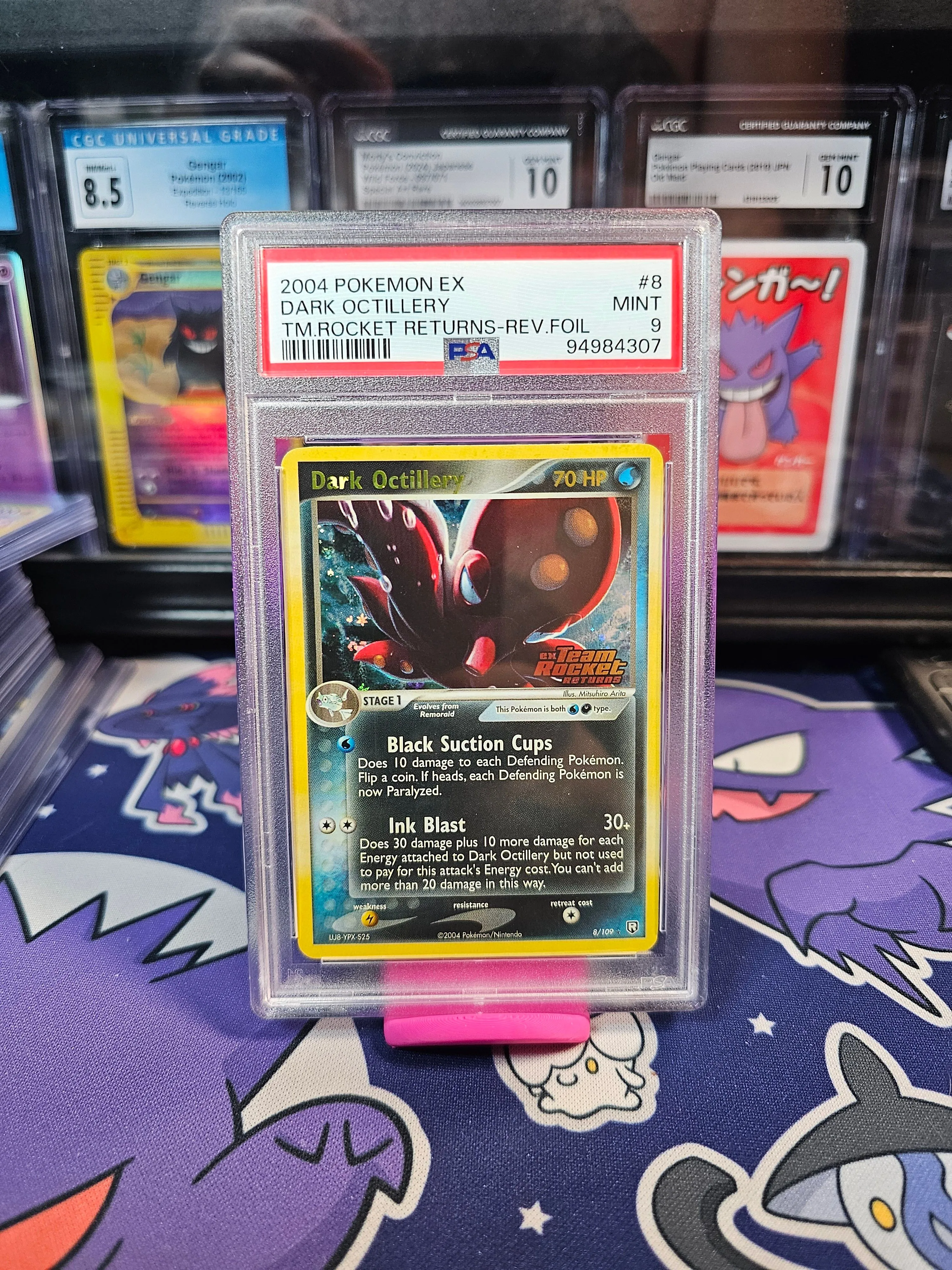 Product image for 3. Dark Octillery Rev Holo Stamped PSA 9