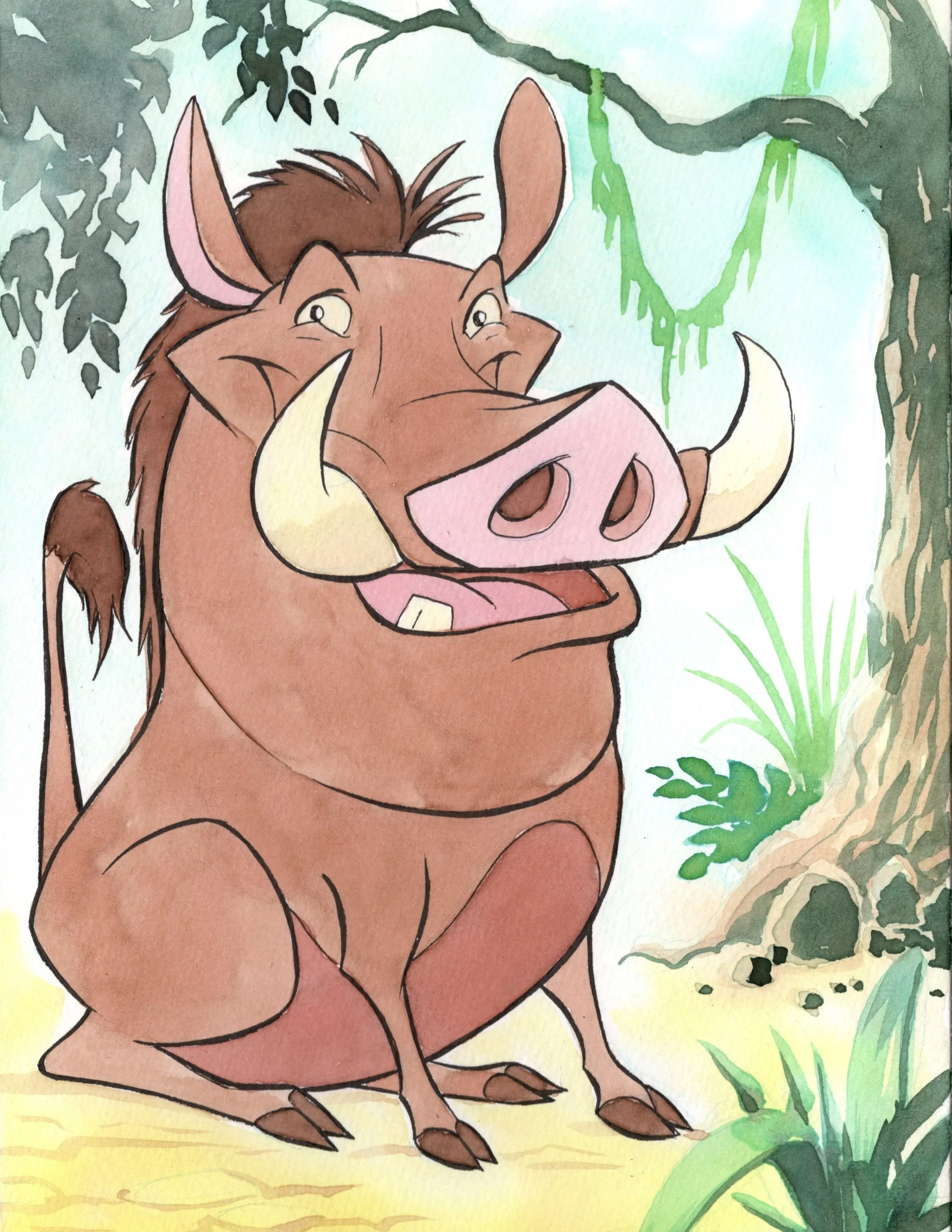 Product image for P Art Print | Disney | Lion King | Pumba