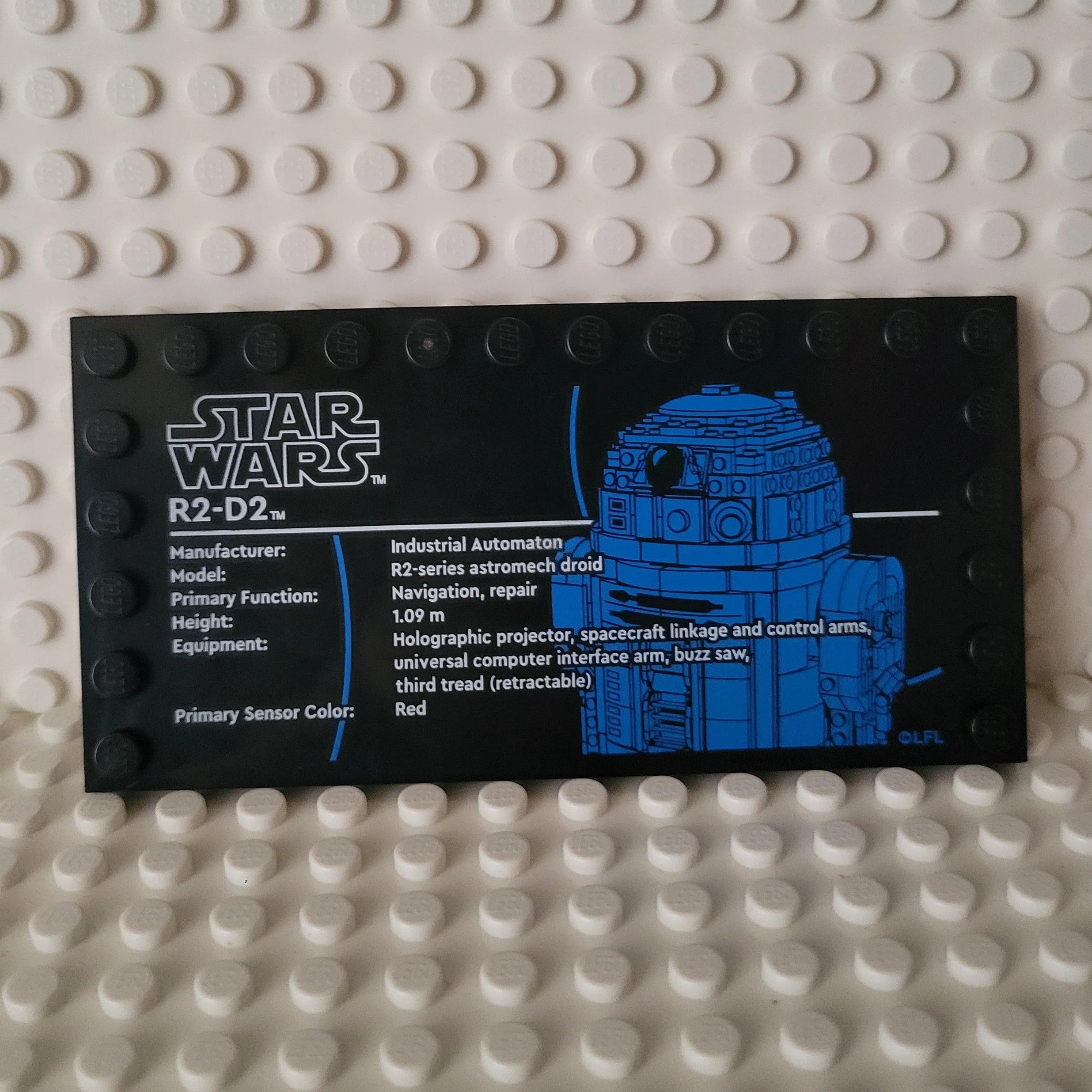 Product image for LEGO - SW - R2 D2 plaque