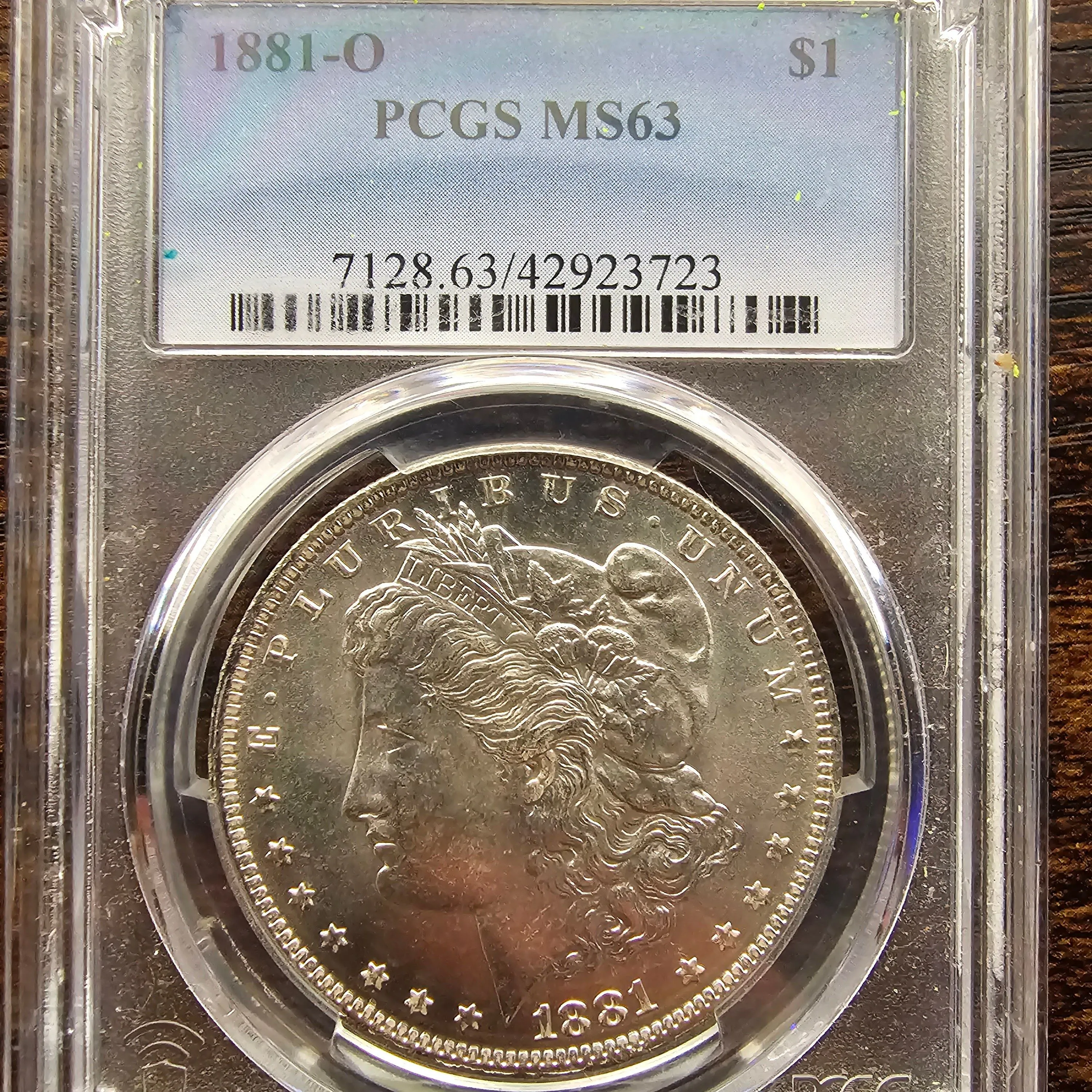 Product image for 1881 MS63 PCGS