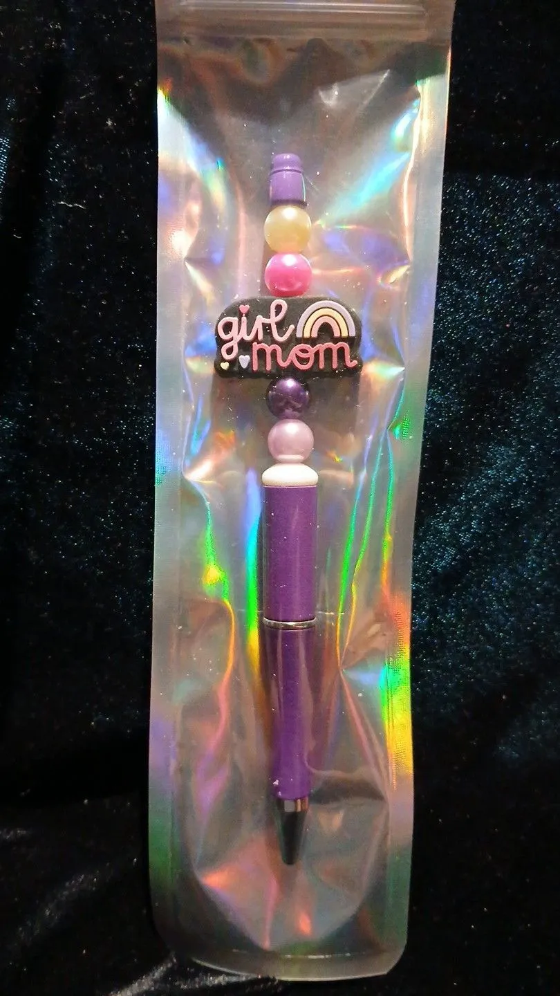 Product image for Beadable Pens - Girl Mom Pen , such pretty colors #28
