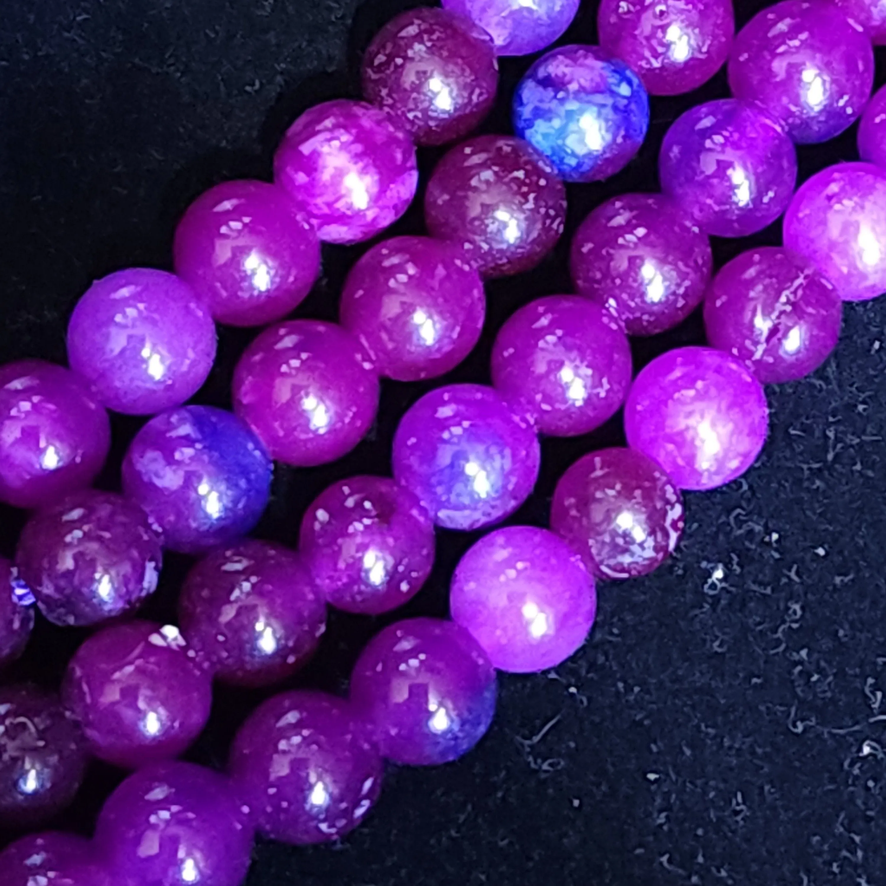 Product image for #24A: Sugilite Round Beads (Dyed), 6mm