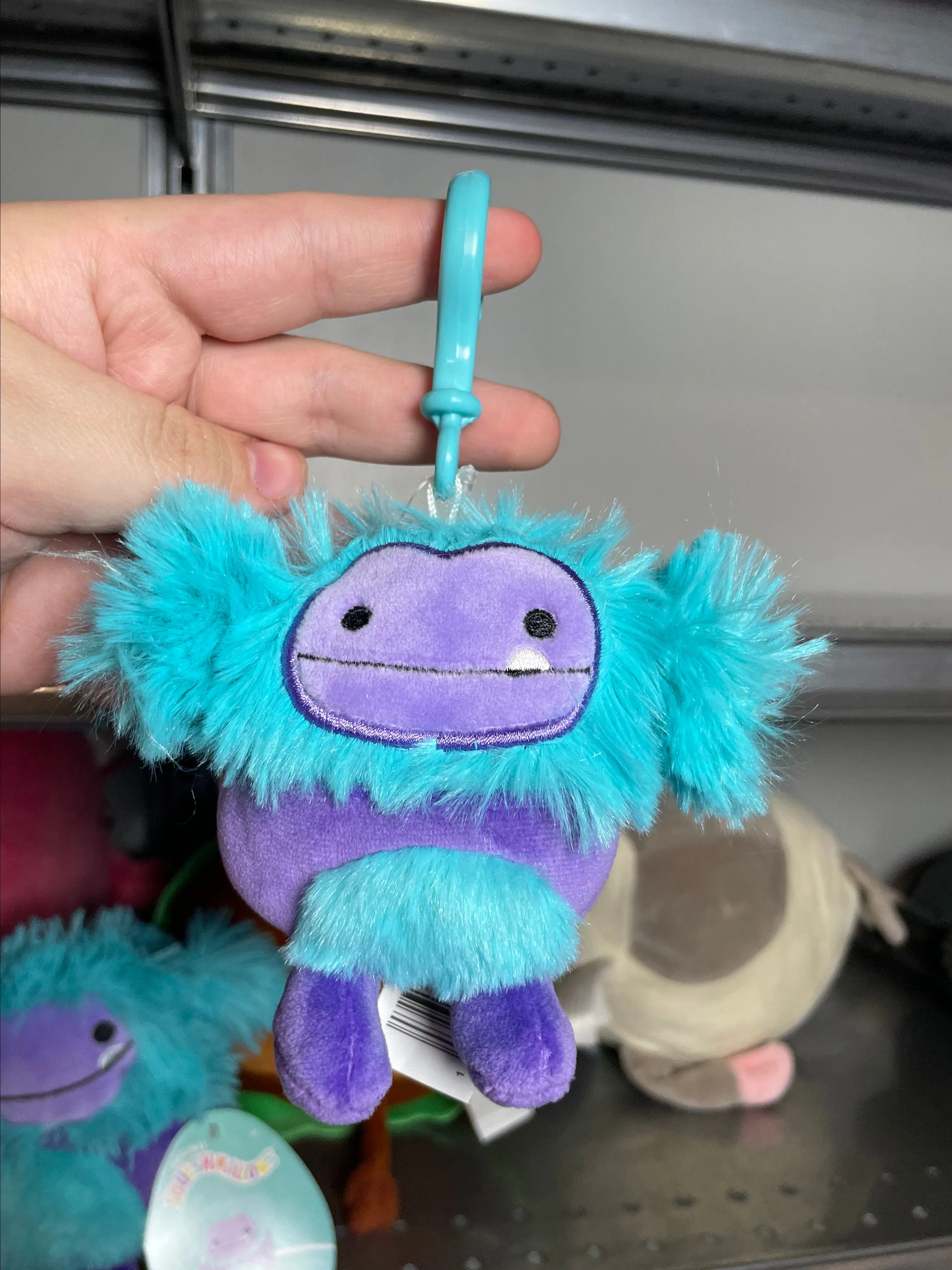 Product image for Squishmallows Bigfoot Buna clip plush nwt
