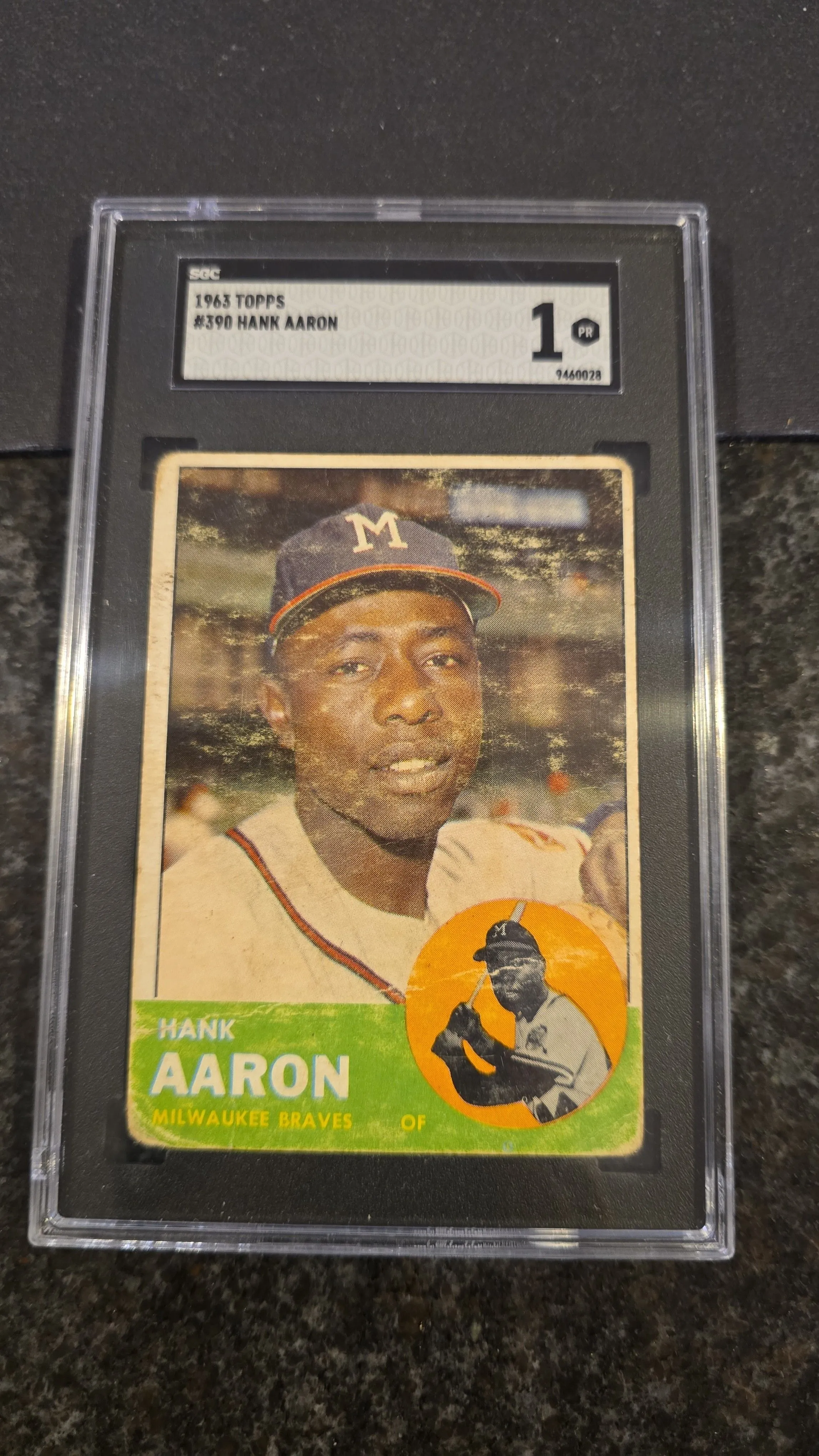 Product image for 1963 Topps Hank Aaron SGC  1