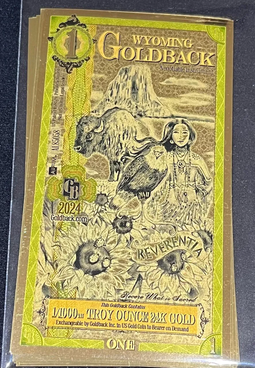 Product image for _2024 Wyoming 1 Goldback (Normal)