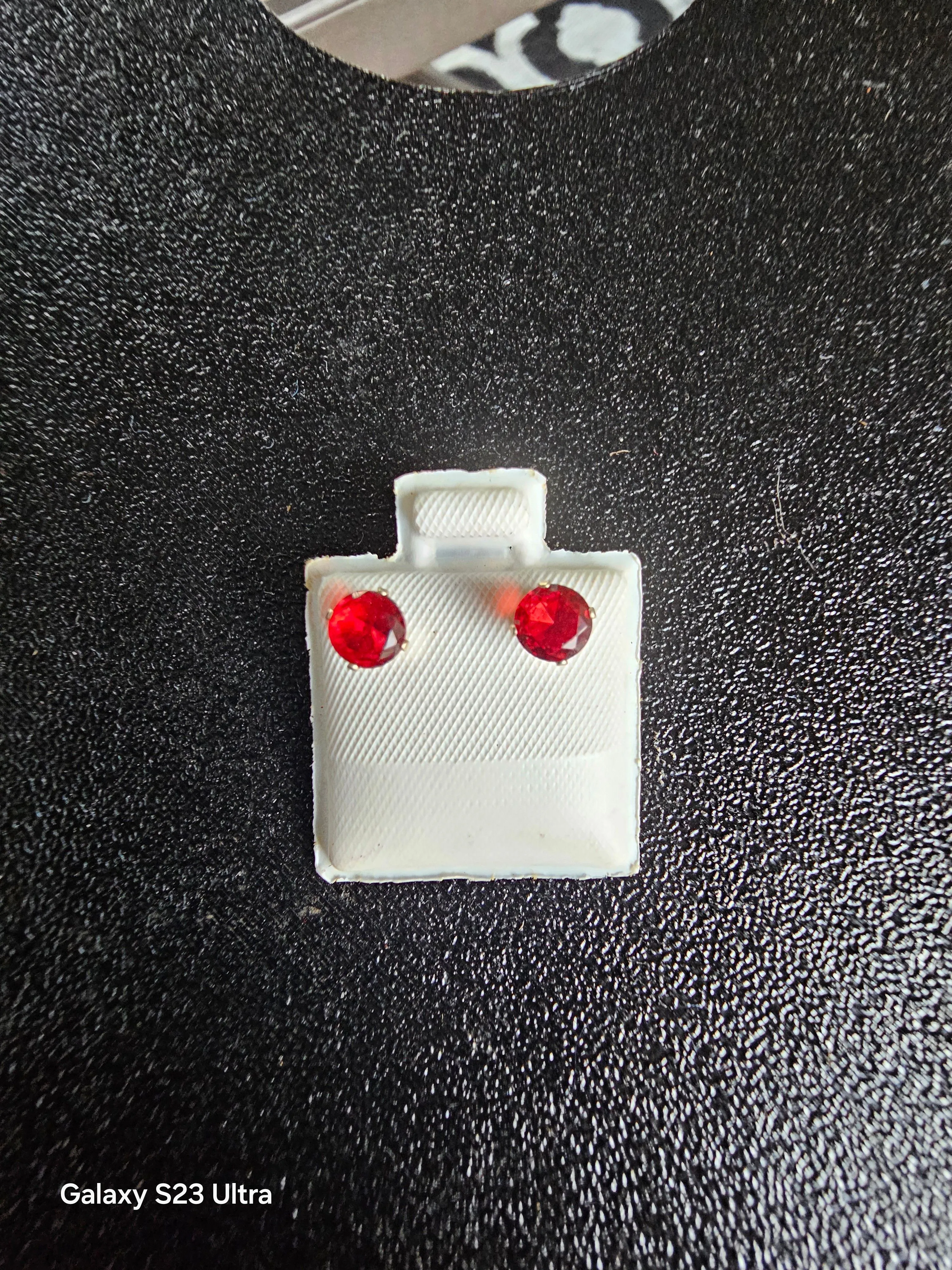 Product image for Lab Ruby in Sterling Silver Setting 