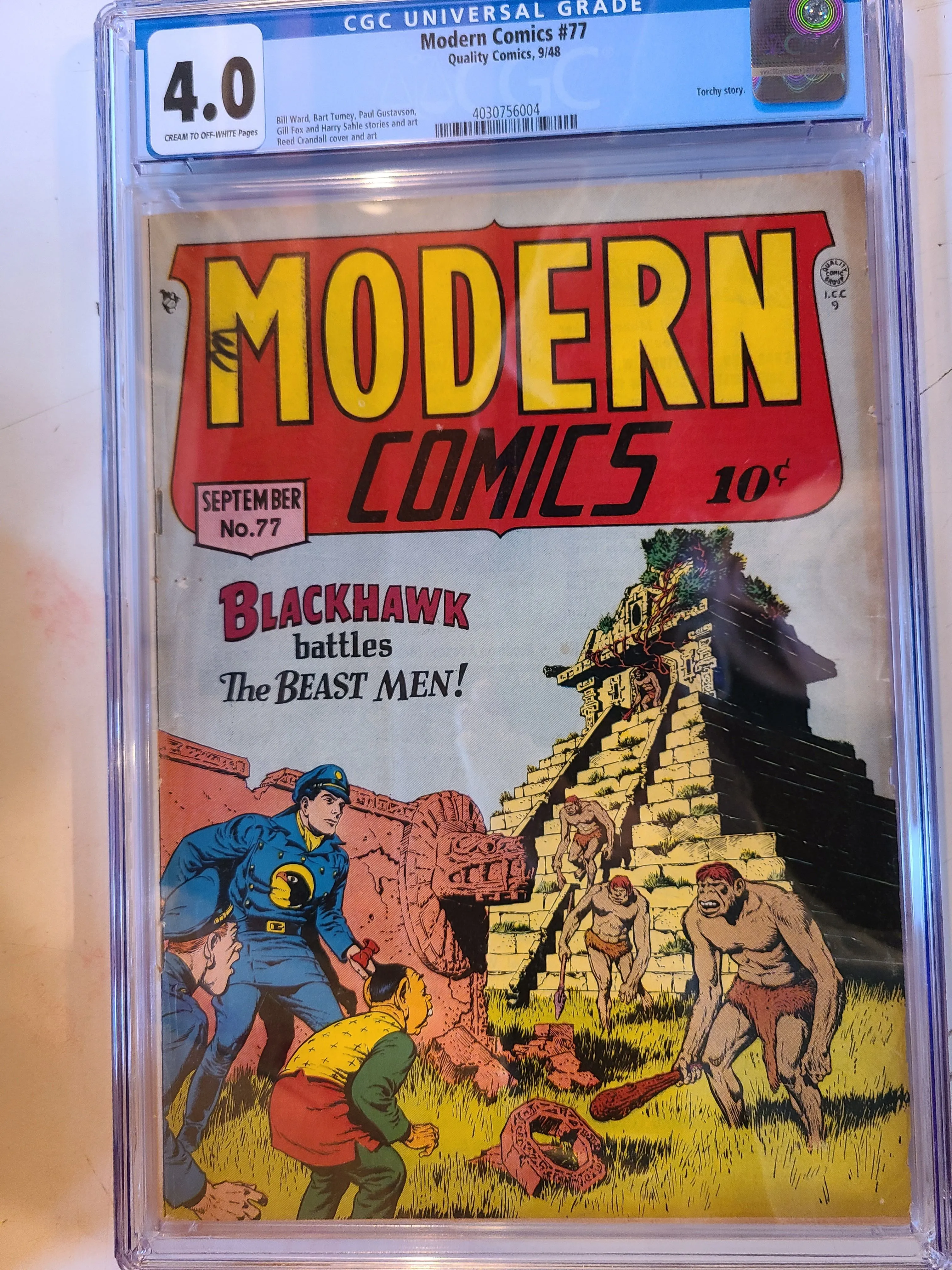 Product image for MODERN COMICS # 77 QUALITY 1948 CGC 4.0 REED CRANDALL COVER & ART BILL WARD ART