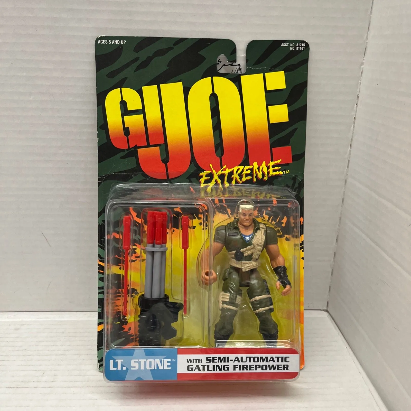 Product image for G.I. Joe Extreme Lt Stone Semi-Automatic Gatling FirePower Hasbro Action Figure