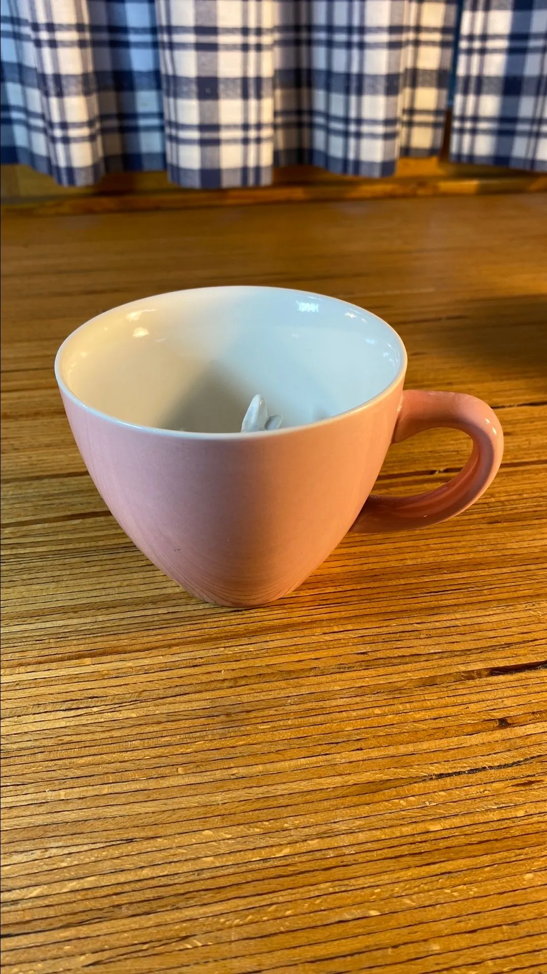 Product image for 46. Pink & White Bunny Creature Cup