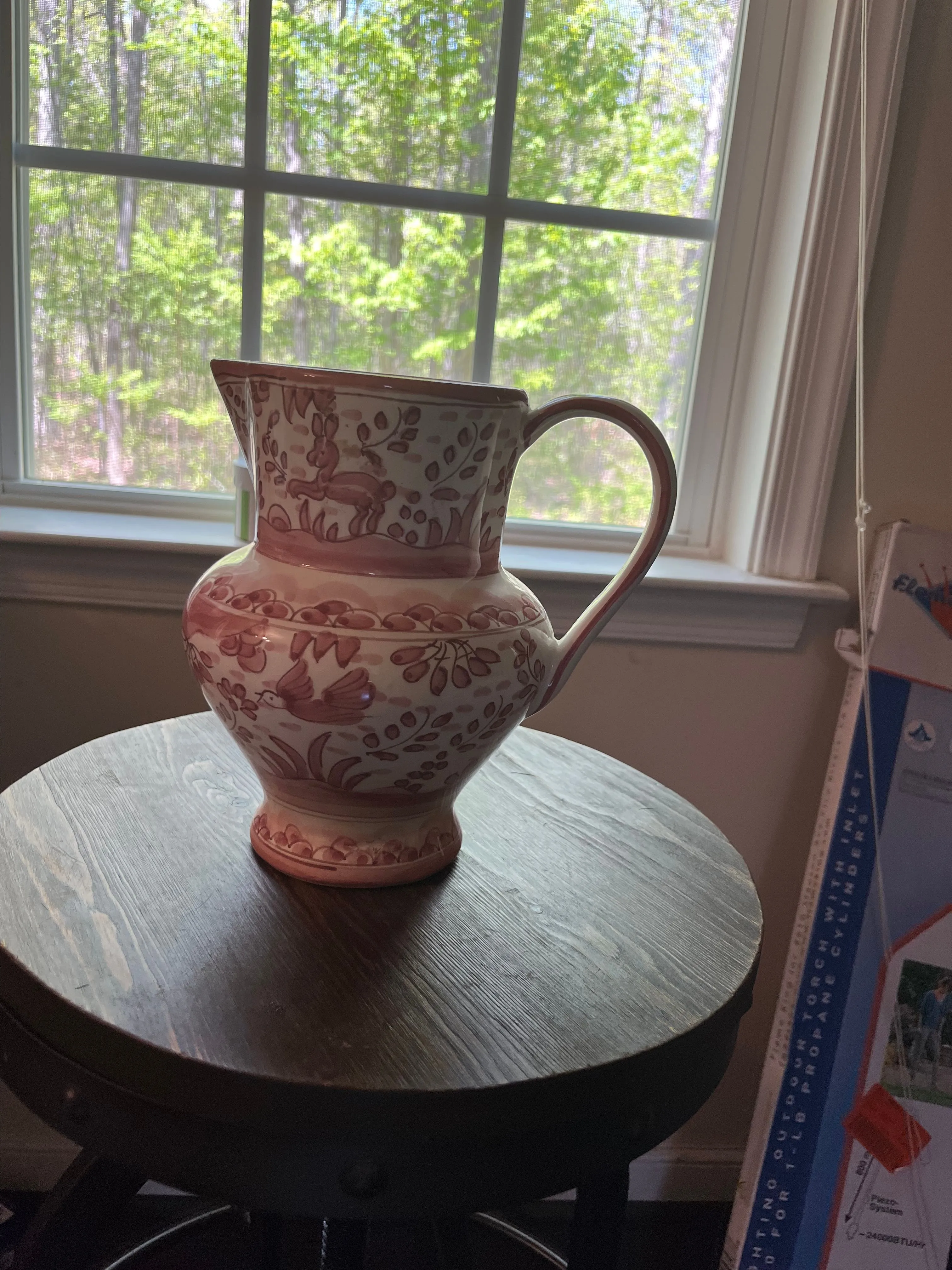 Product image for Majolica Ceramic Pottery Pitcher