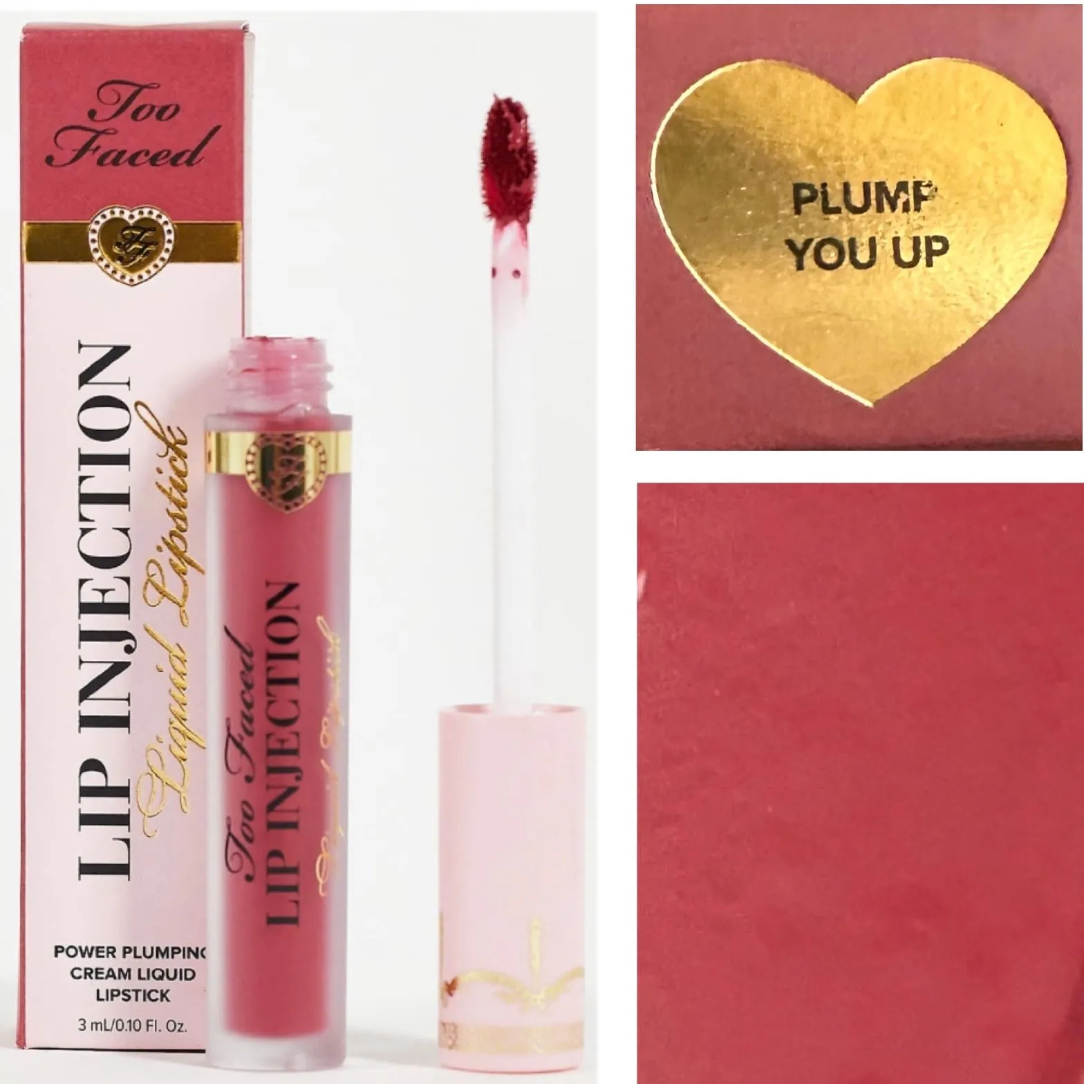 Product image for NIB Too Faced Lip Injection Demi-Matte Liquid Lipstick - Big Lip Energy 3mL