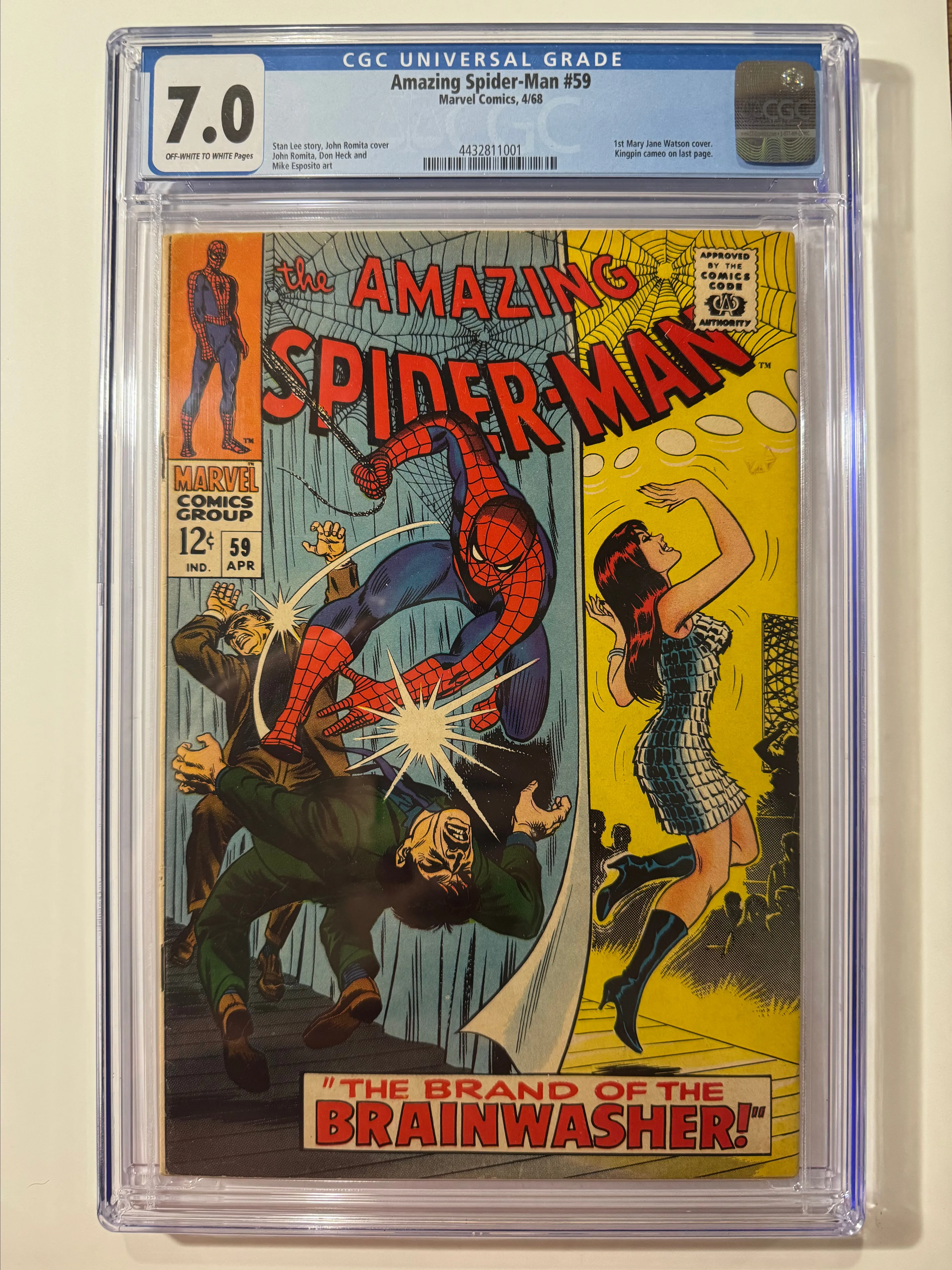 Product image for Amazing Spider-Man #59 – 1st Mary Jane Cover! CGC 7.0 Silver Age Key