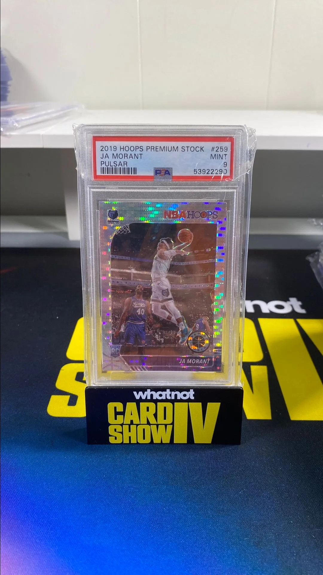 Product image for 2019 Panini Hoops Premium Stock Ja Morant 259 Pulsar PSA MINT 9