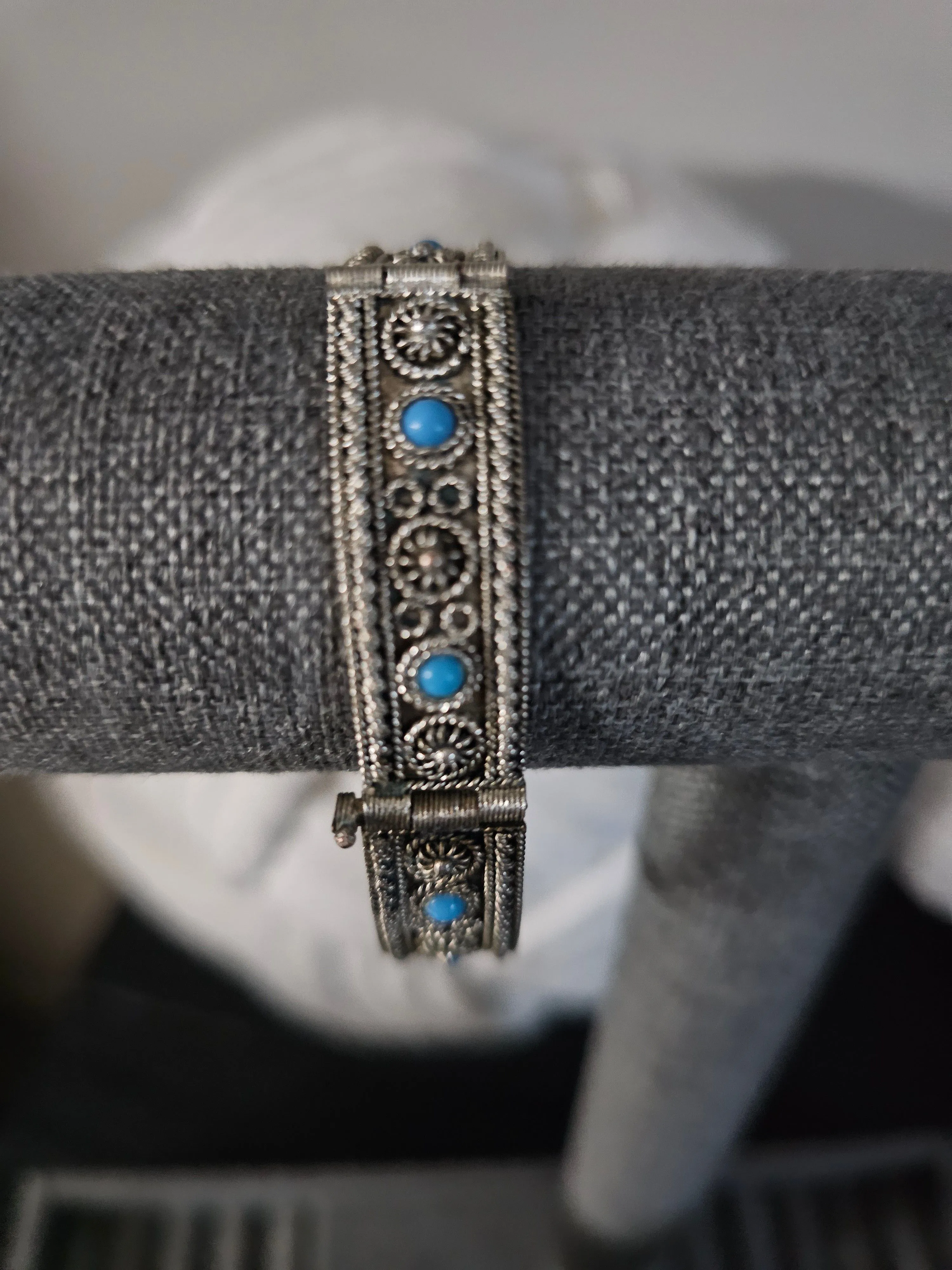 Product image for Persian Silver with Turquoise stones bracelet 