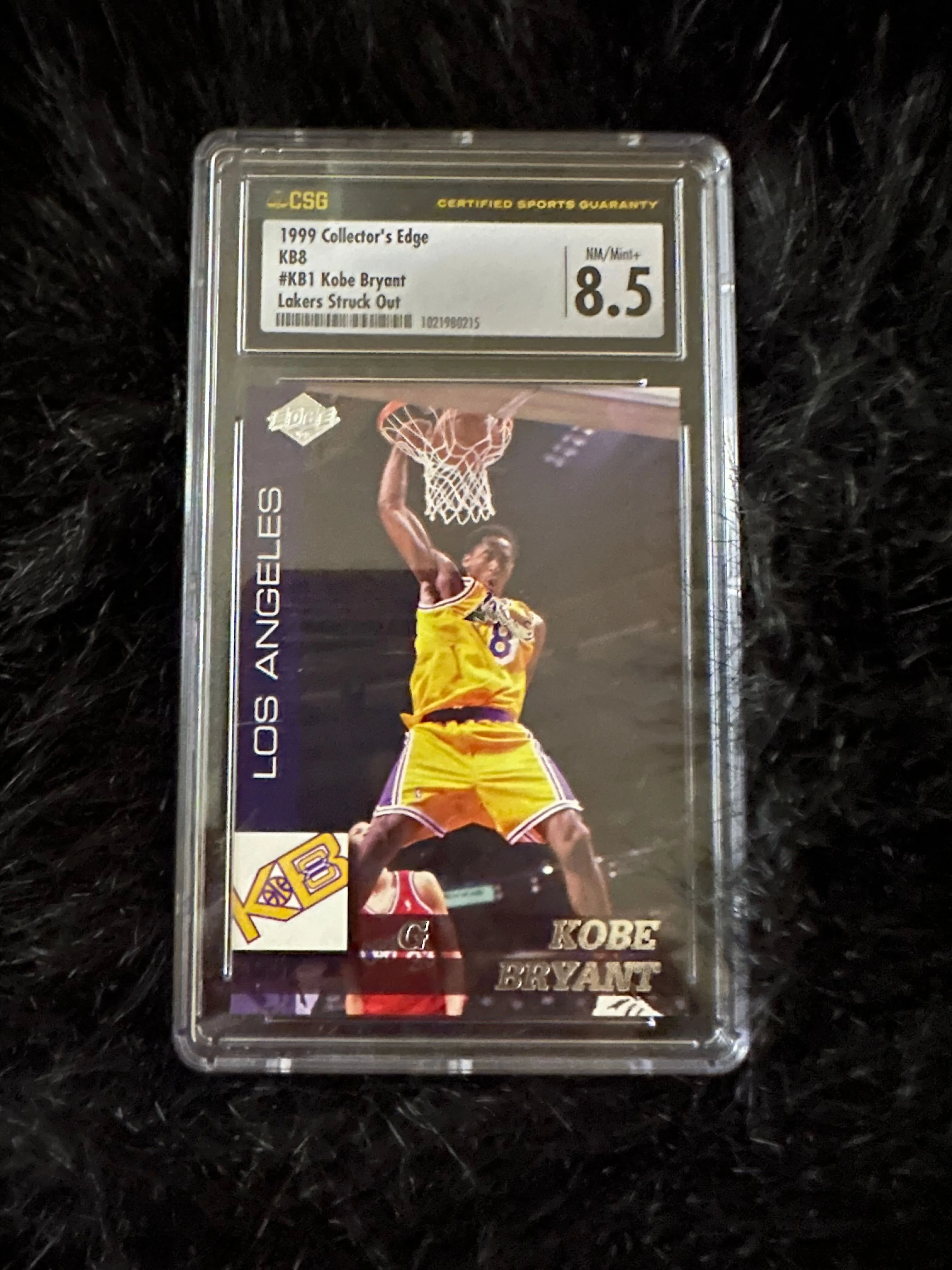 Product image for 1999 COLLECTORS EDGE KB8 KOBE BRYANT MINT PLUS 8.5