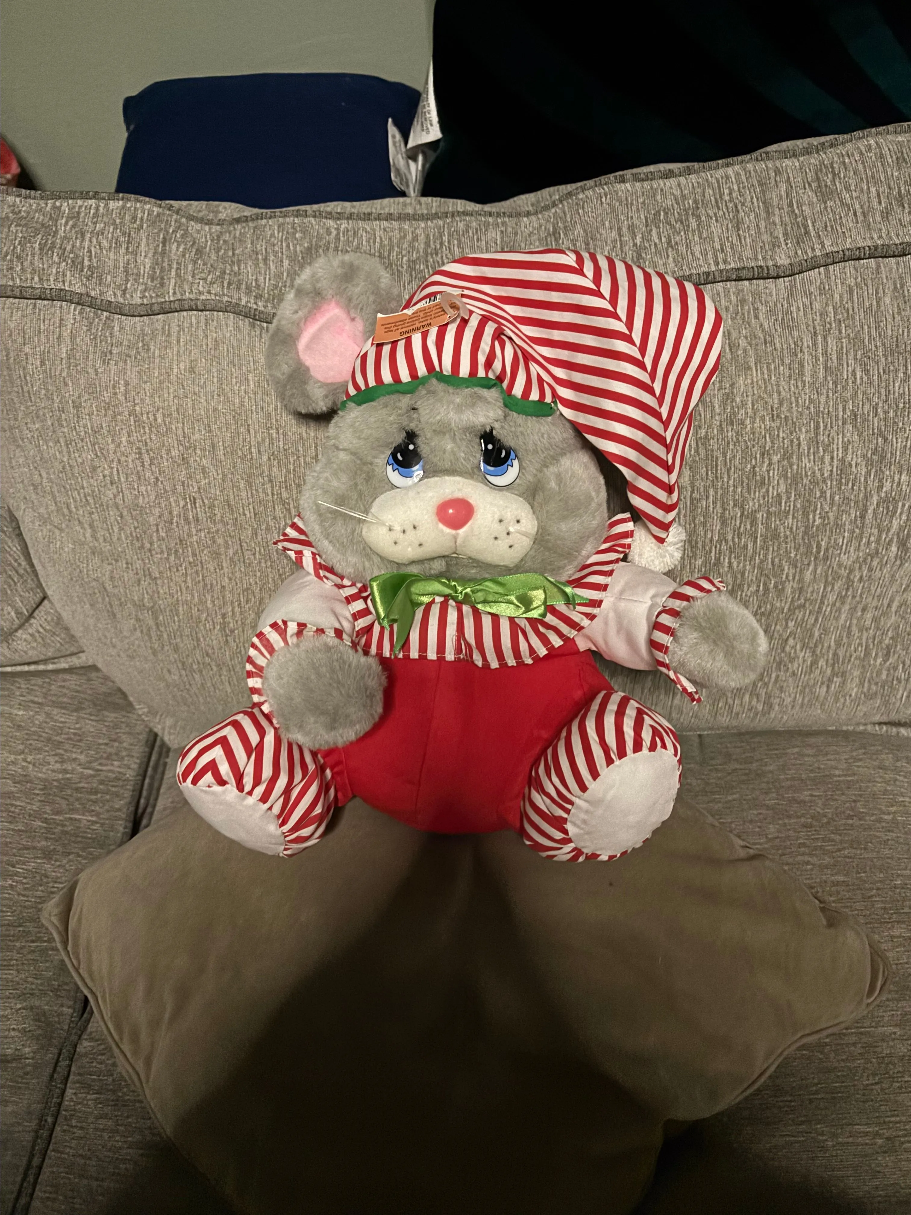 Product image for Vintage mouse Christmas plush