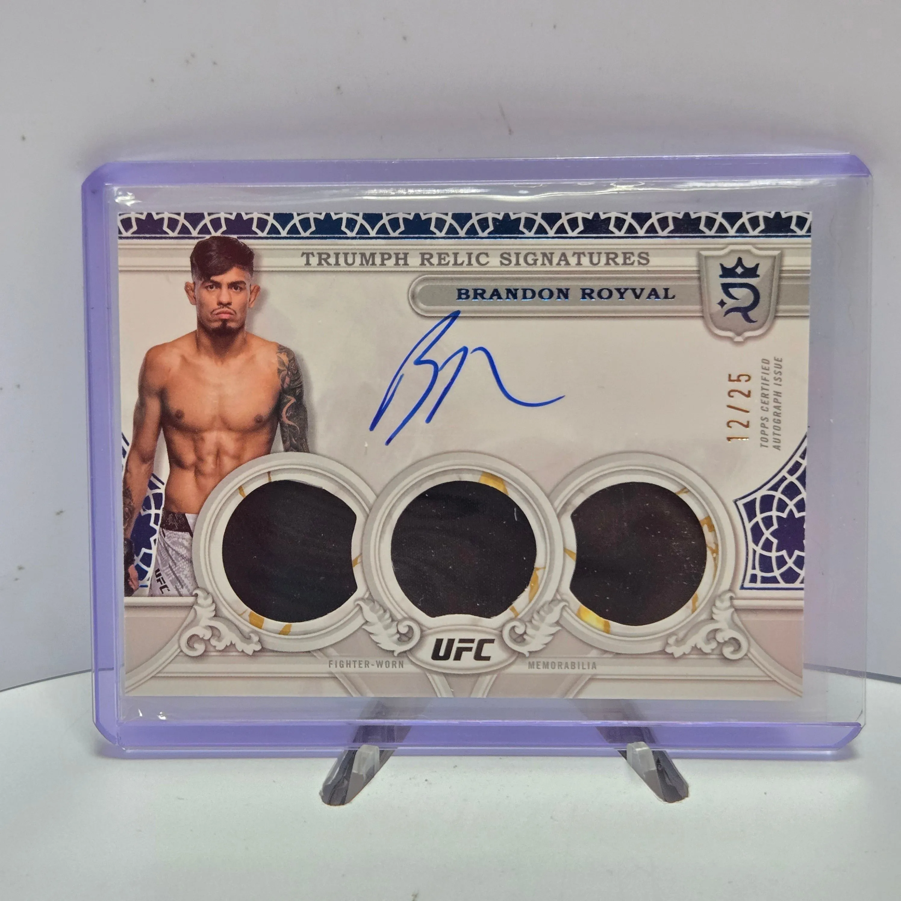 Product image for 2024 Topps Royalty Triumph Relic Signatures Brandon Royval 12/25