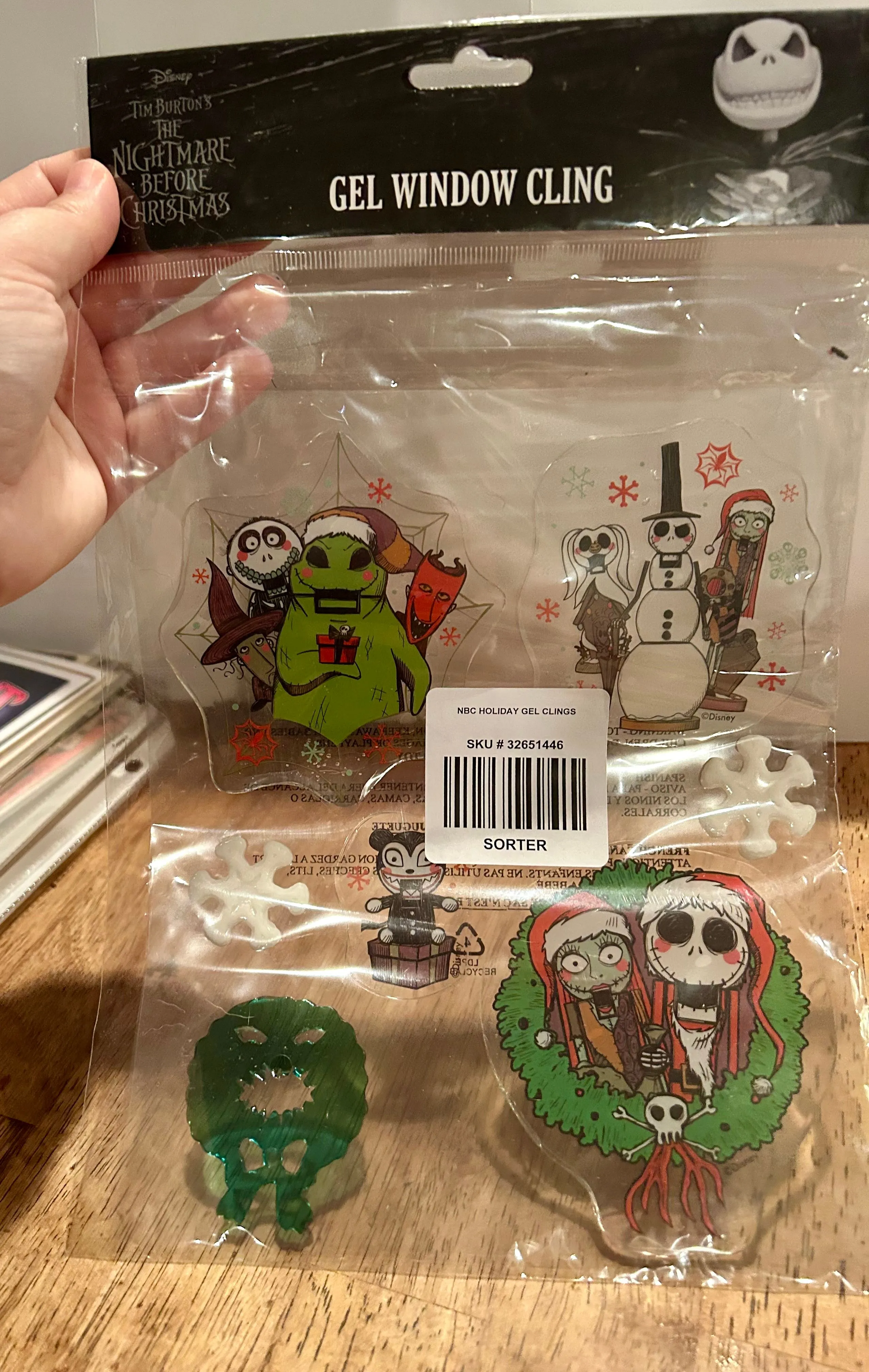 Product image for Disney nightmare before Christmas window clings