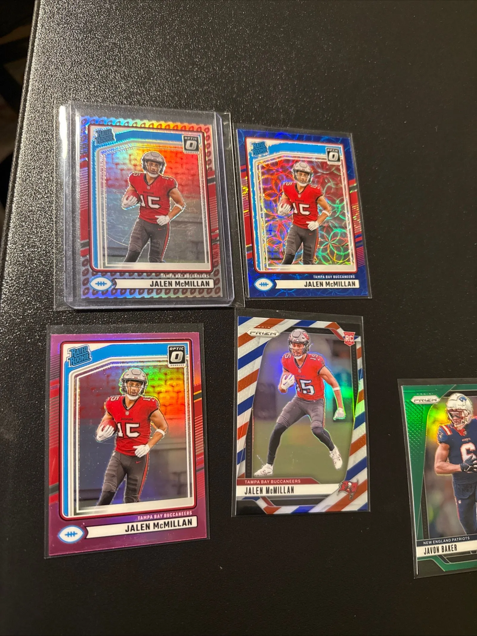 Product image for Jalen McMillan optic preview and Prizm lot